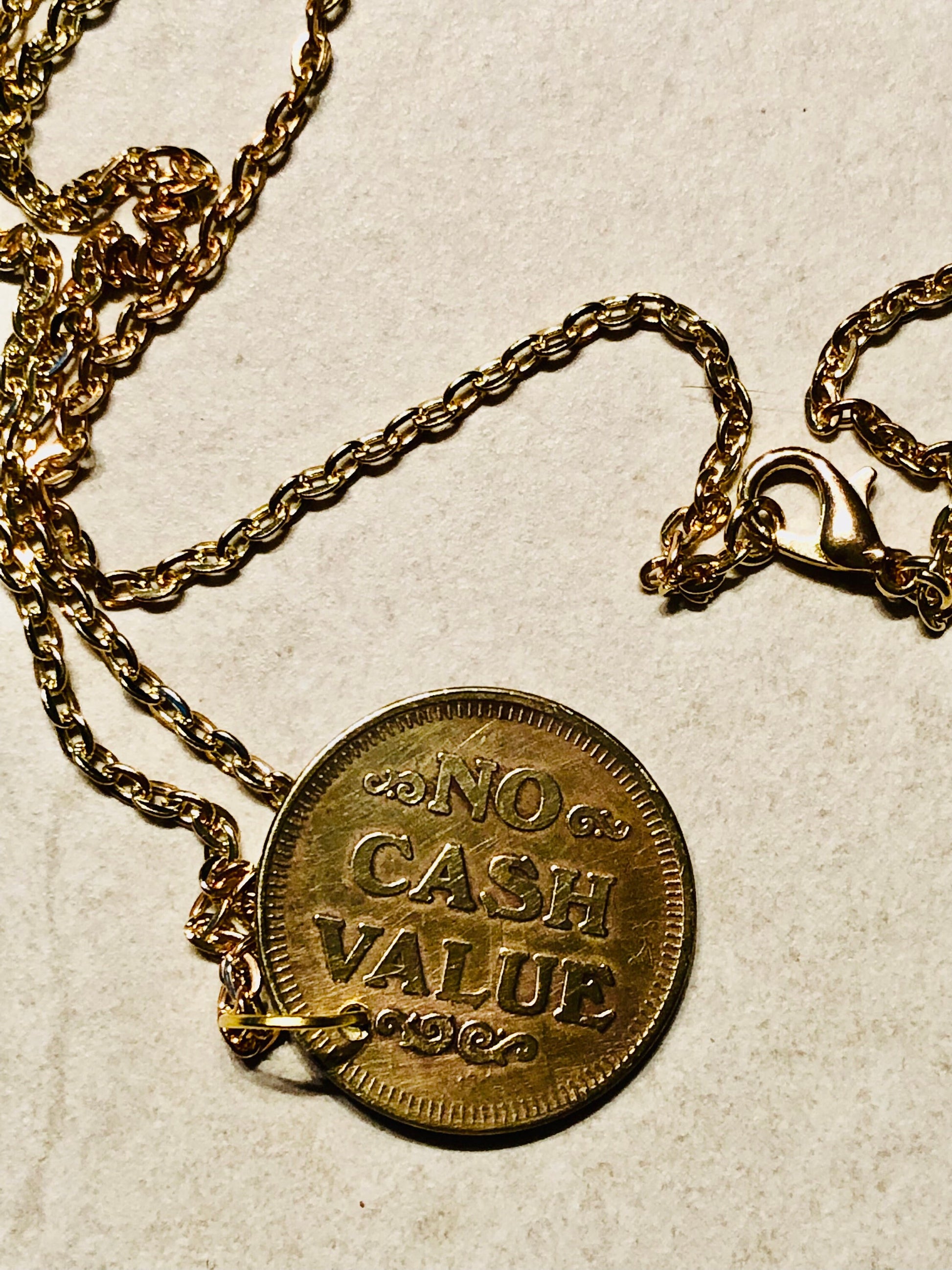 Beer Token Coin Necklace Pendant Vintage Rare Coins Coin Enthusiast Fashion Accessory Handmade