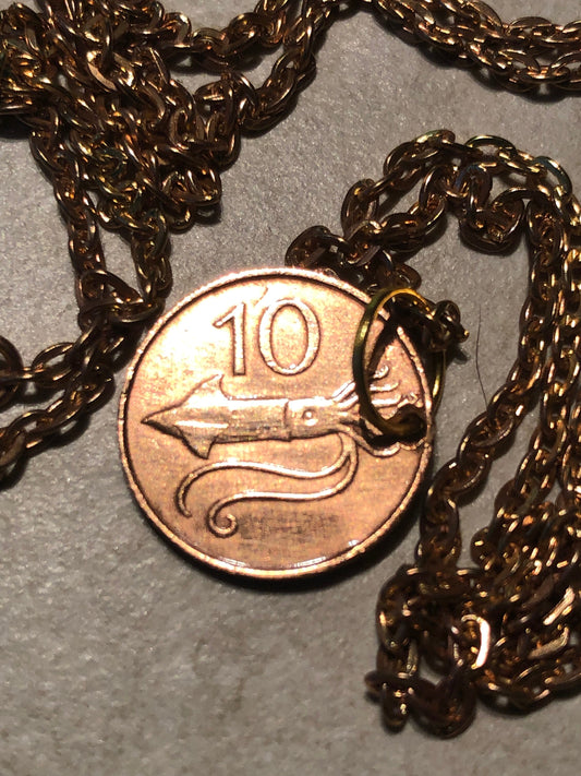 Iceland Coin Necklace 10 Tiuaurar Pendant Personal Necklace Old Vintage Handmade Jewelry Gift Friend Charm For Him Her World Coin Collector
