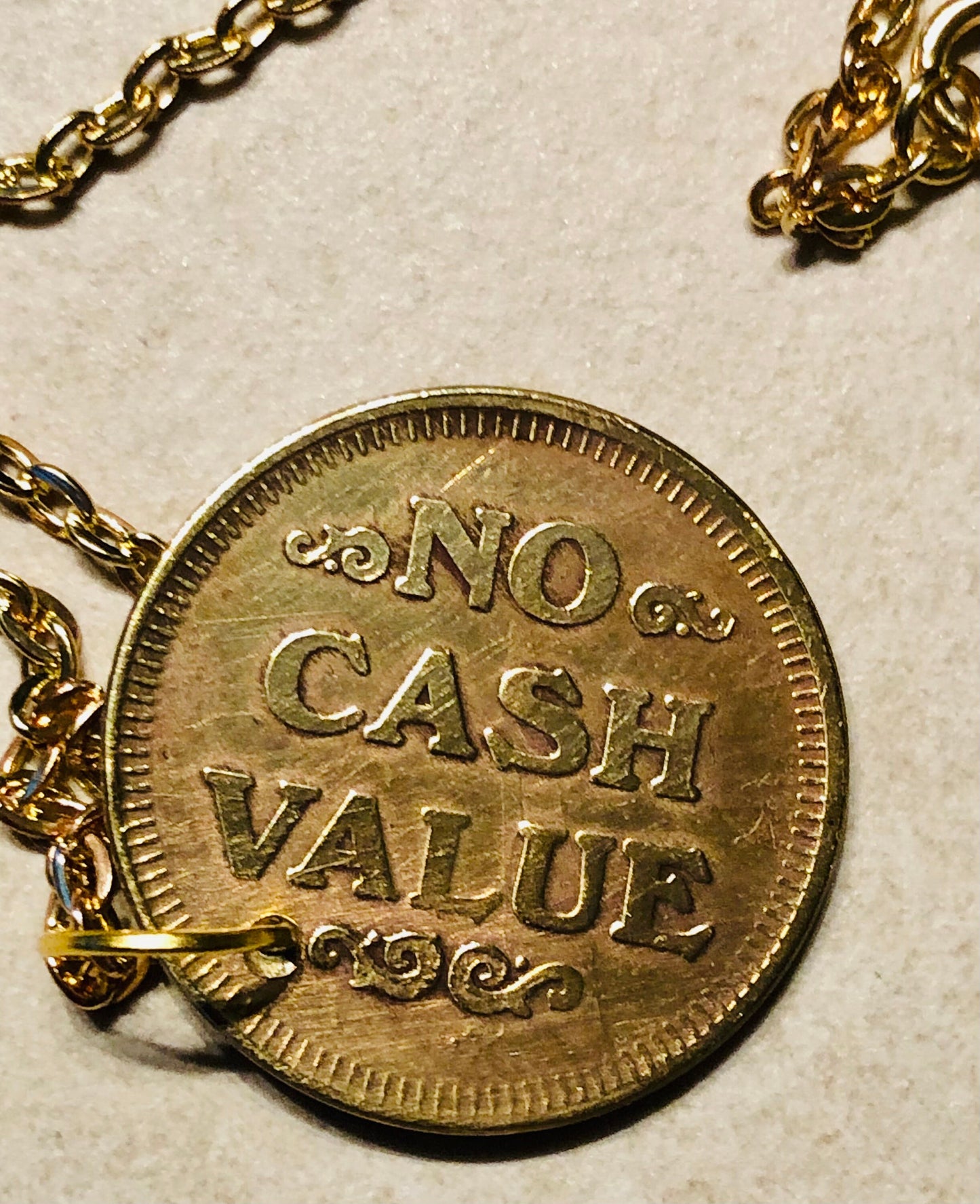 Beer Token Coin Necklace Pendant Vintage Rare Coins Coin Enthusiast Fashion Accessory Handmade