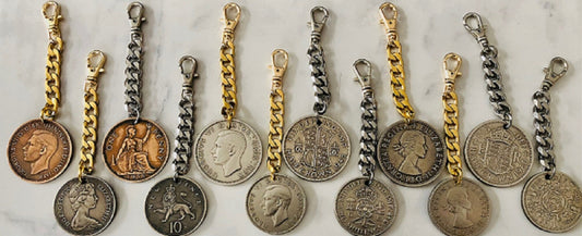United Kingdom Coin Zipper Pull, England, Scotland, Coin Enthusiast, Jacket, Back Pack, Luggage, Tent, Sleeping Bag, Purse, Clutch