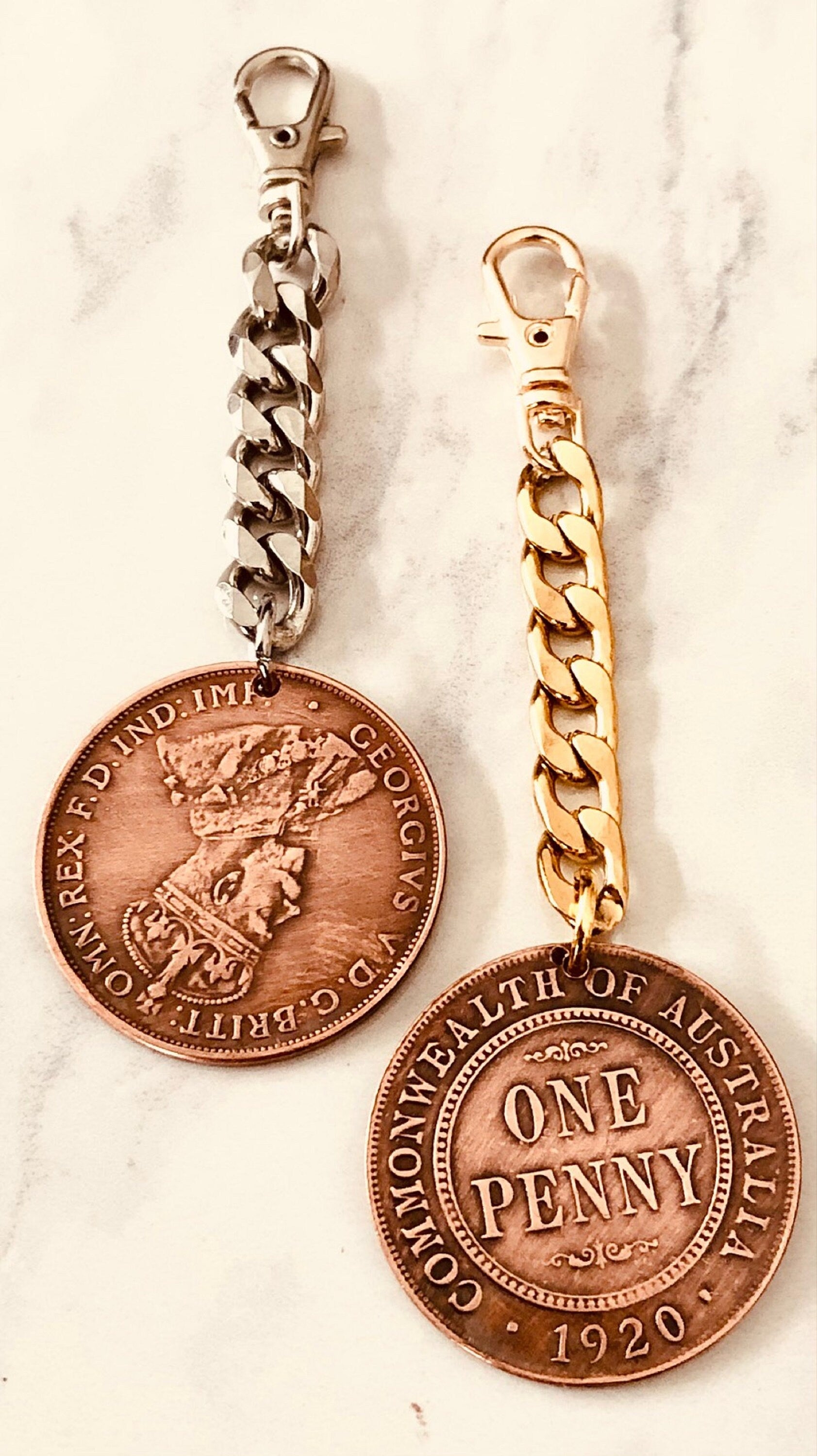 Australia Coin Zipper Pull Australian, Coin Enthusiast, Jacket, Back Pack, Luggage, Tent, Sleeping Bag, Purse, Clutch, Handmade