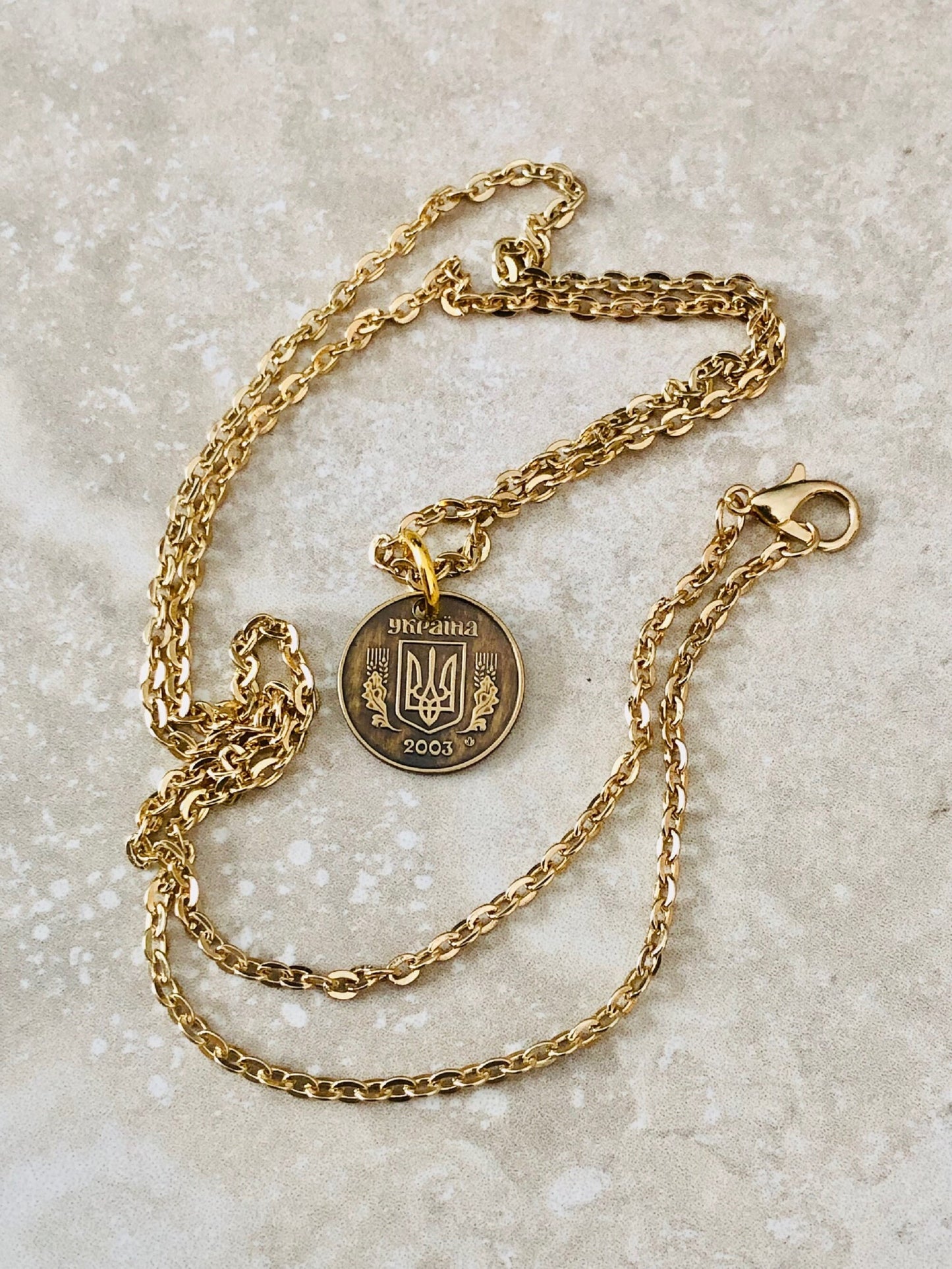 Ukraine Coin Necklace 10 Konihok Ukrainian Coin Pendant Vintage Necklace Custom Made Keychain Rare coins - Coin Enthusiast