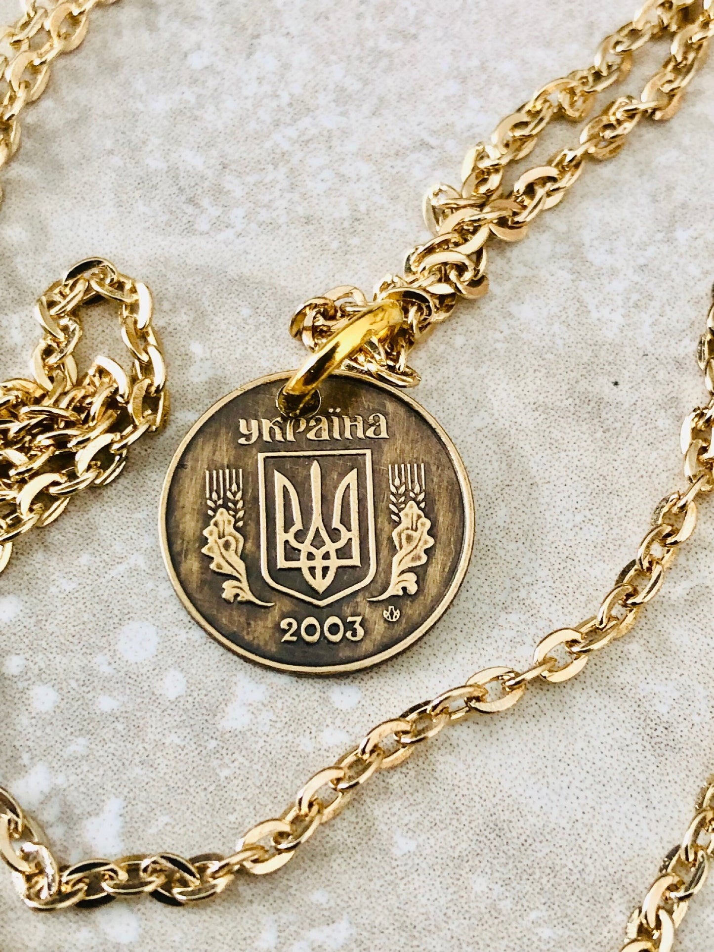Ukraine Coin Necklace 10 Konihok Ukrainian Coin Pendant Vintage Necklace Custom Made Keychain Rare coins - Coin Enthusiast