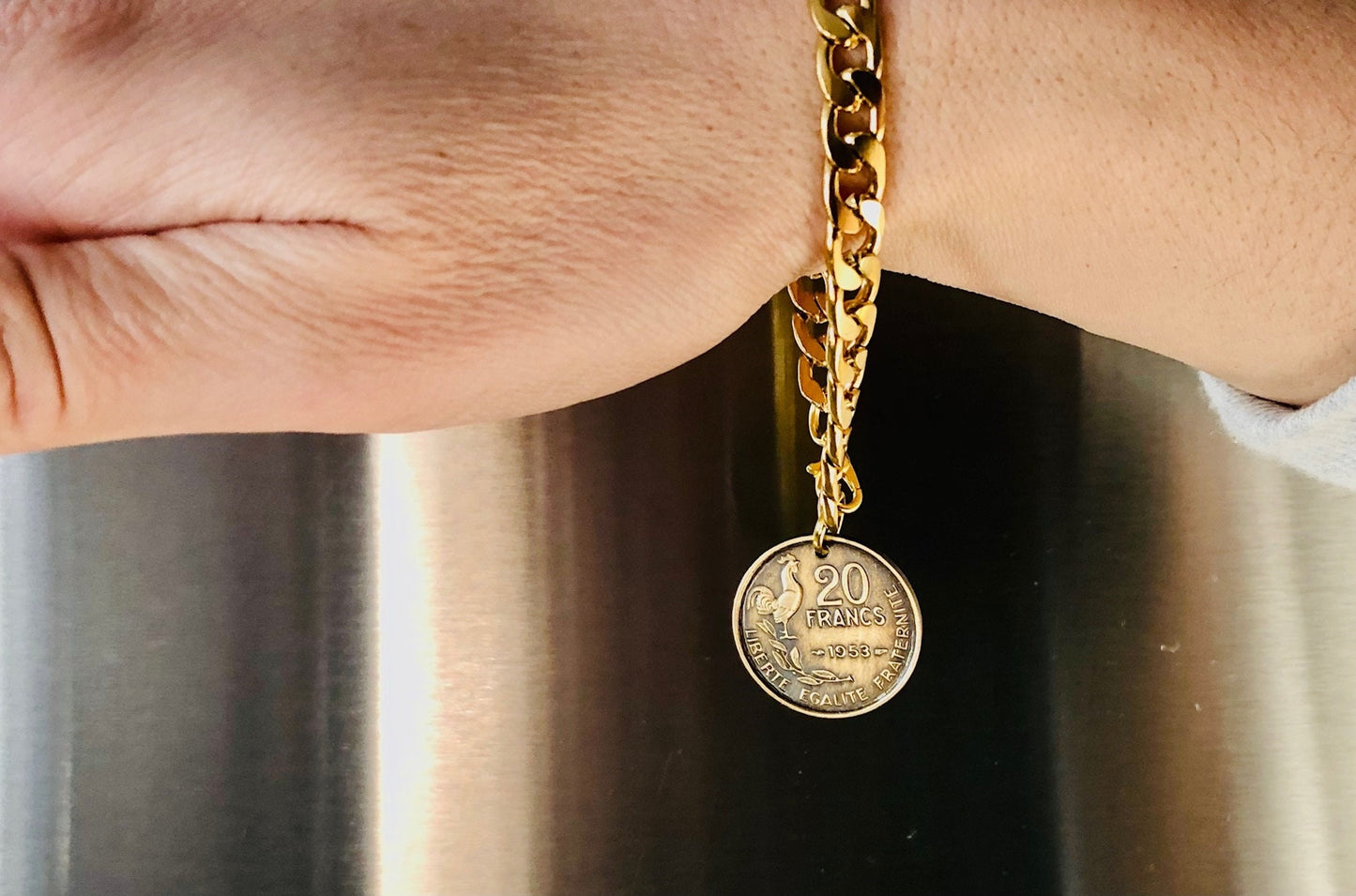New Zealand Coin Bracelet, 2 Cents, Coin Enthusiast, Rare Find, Custom Made, Fashion Accessory, Handmade