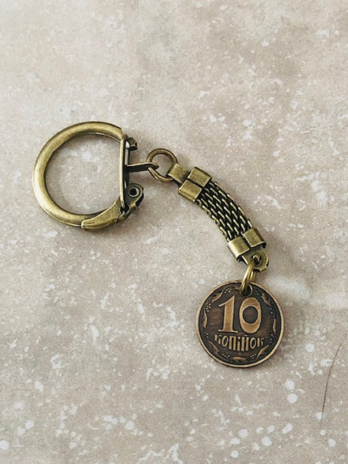 Ukraine Coin Necklace 10 Konihok Ukrainian Coin Pendant Vintage Necklace Custom Made Keychain Rare coins - Coin Enthusiast