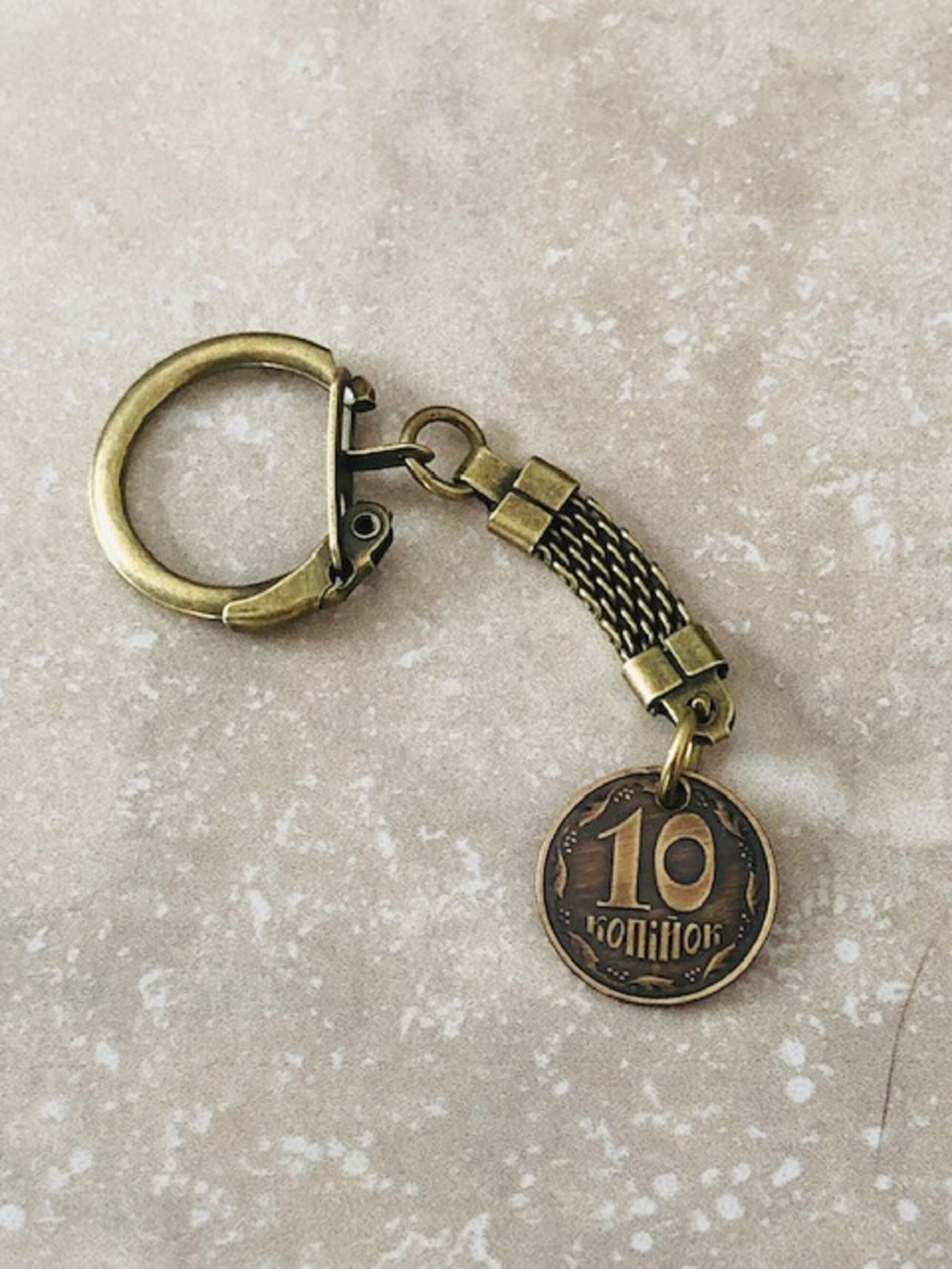 Ukraine Coin Necklace 10 Konihok Ukrainian Coin Pendant Vintage Necklace Custom Made Keychain Rare coins - Coin Enthusiast