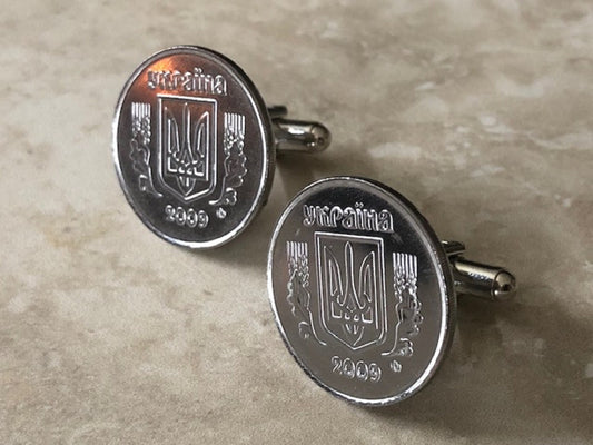 Ukraine Coin Cuff Links Ukrainian 5 Kopiyok Rare coins - Coin Enthusiast - One-of-a-Kind - Suit and Tie Accessory Handmade