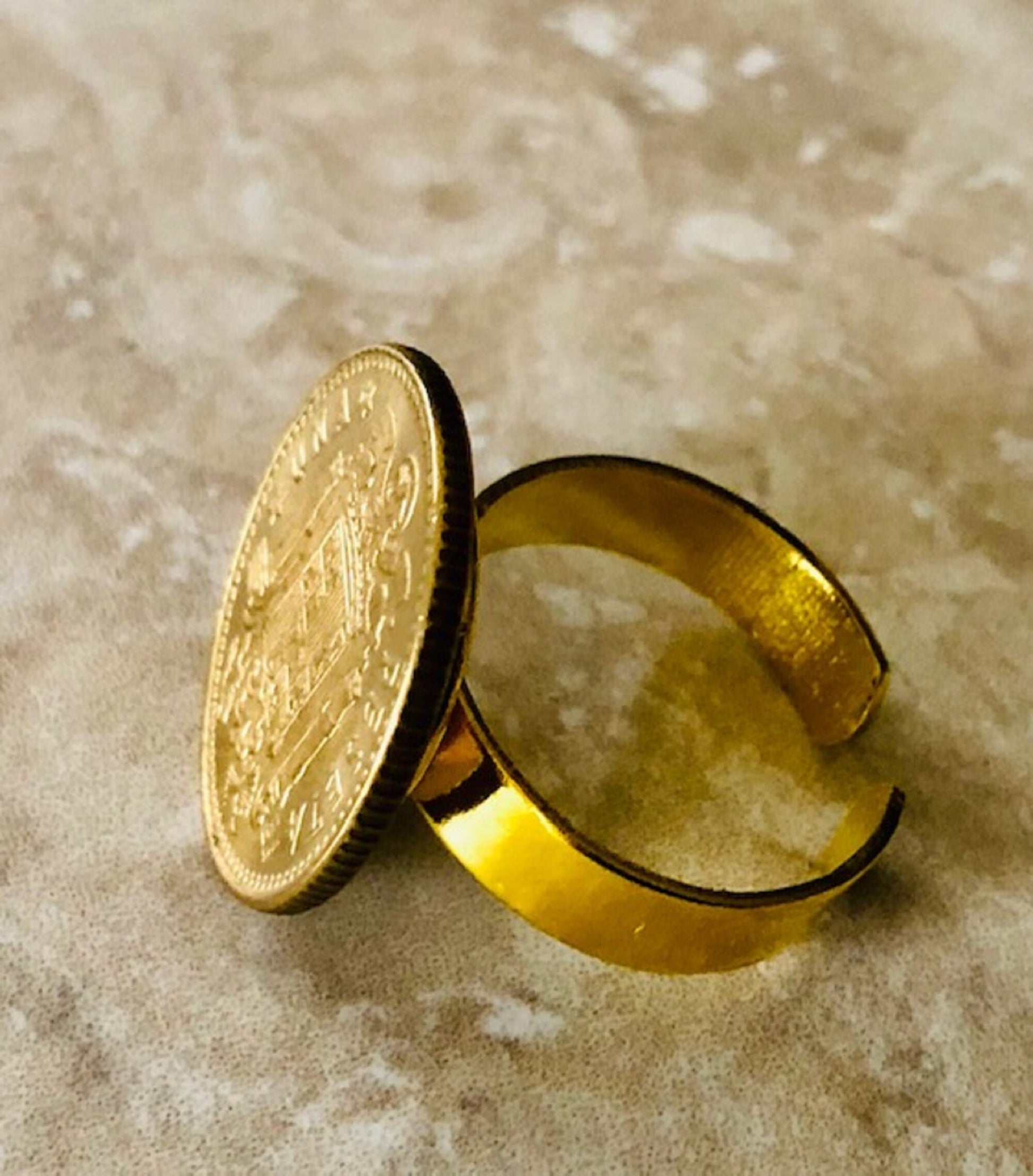 Spain Coin Ring Spanish Peseta Vintage Adjustable Custom Made Rare Coins Coin Enthusiast Fashion Accessory Handmade