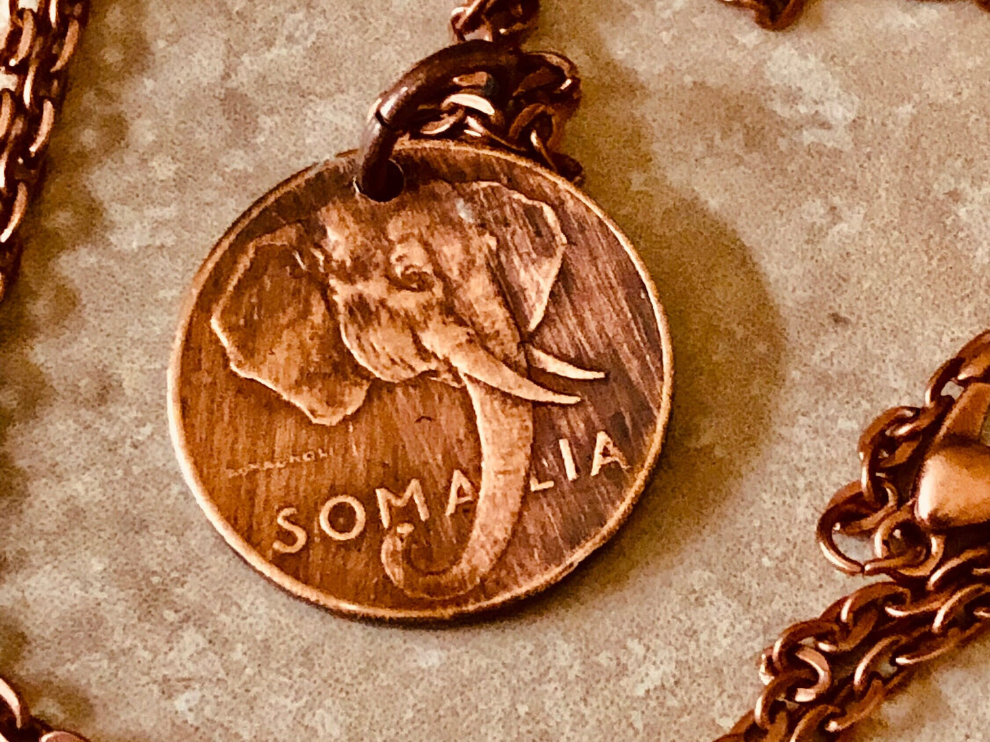 Somalia Coin Necklace Somalia 1 Centesimo Pendant Personal Old Vintage Handmade Jewelry Gift Friend Charm For Him Her World Coin Collector