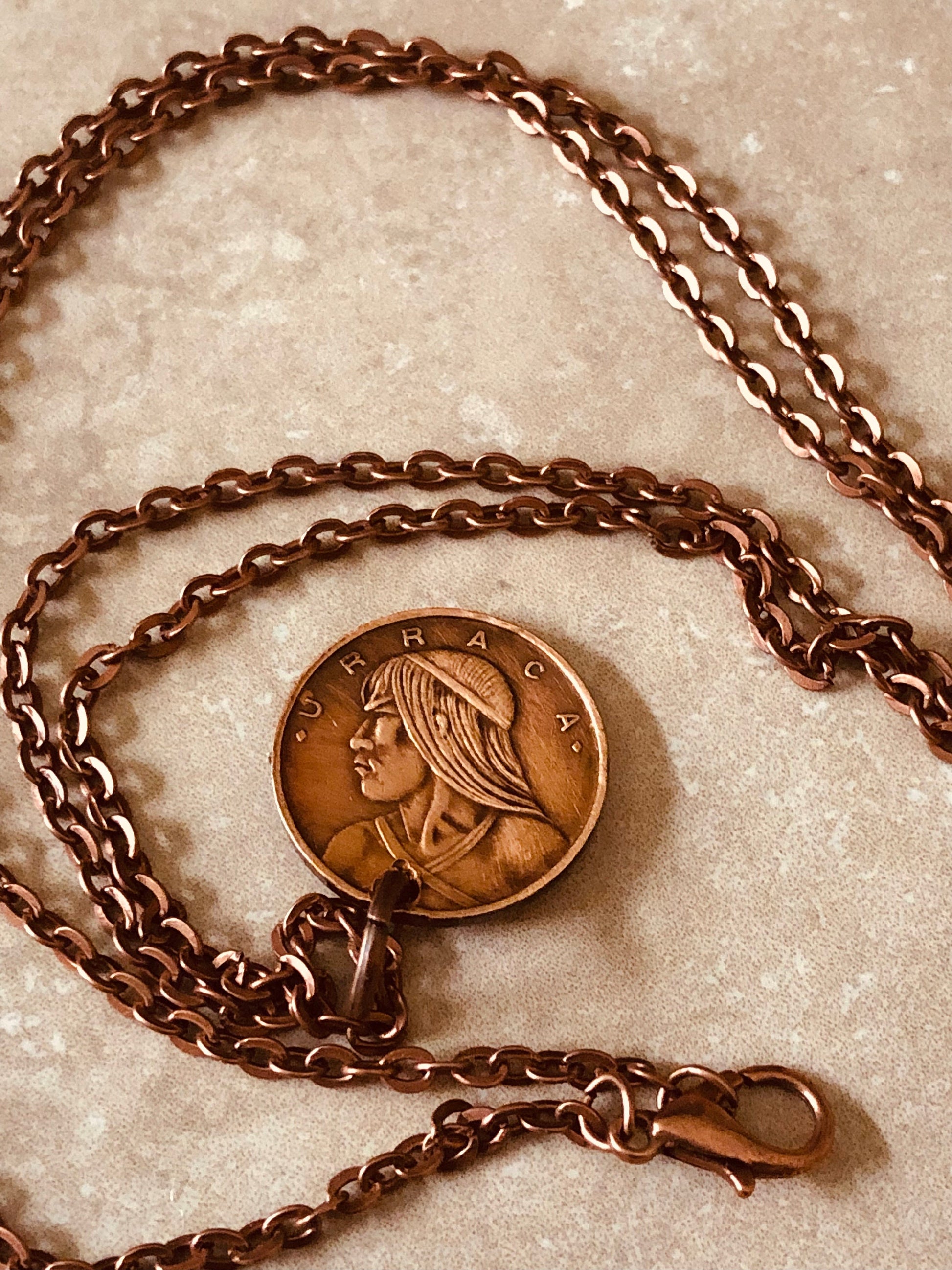 Panama Coin Pendant One Centesimo Panamanian Necklace Custom Charm Gift For Friend Coin Charm Gift For Him, Her, Coin Collector, World Coins