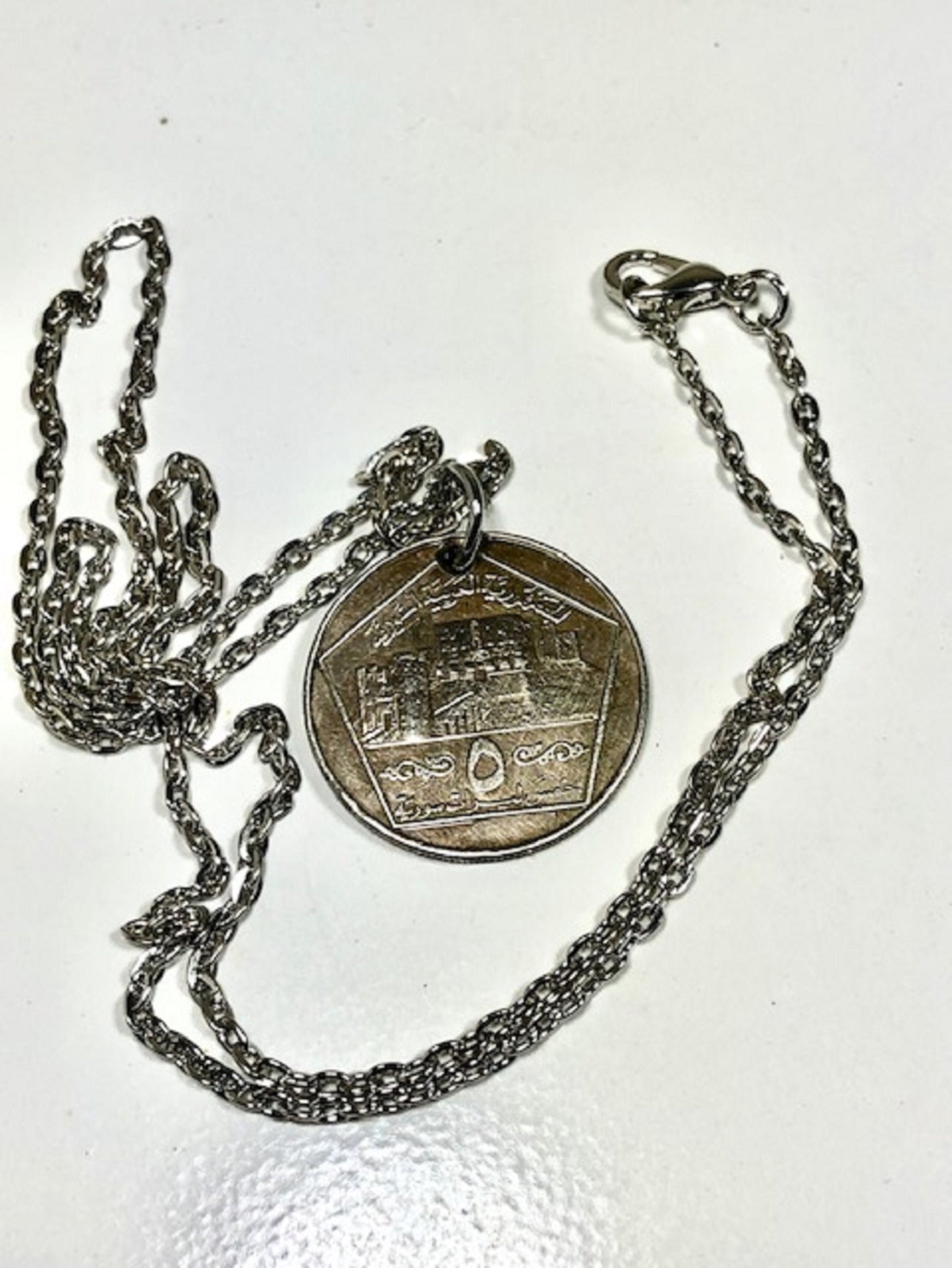 Egypt Coin Pendant Egyptian Vintage Coin Necklace Custom Made Rare coins - Coin Enthusiast Fashion Accessory Handmade