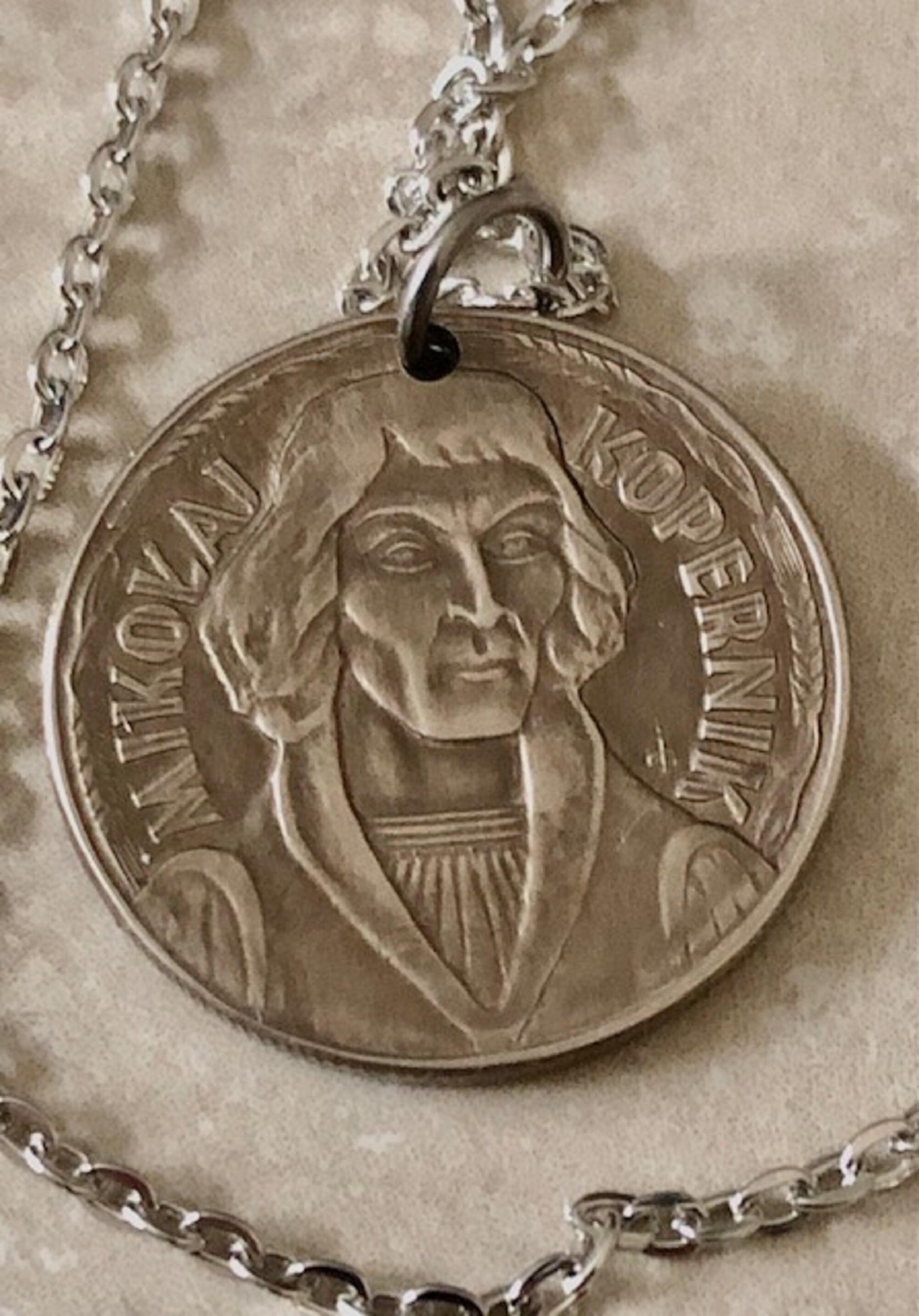 Poland Pendant Coin 10 Groszy Polish Necklace Jewelry Custom Charm Gift For Friend Coin Charm Gift For Him, Her, World Coins Collector