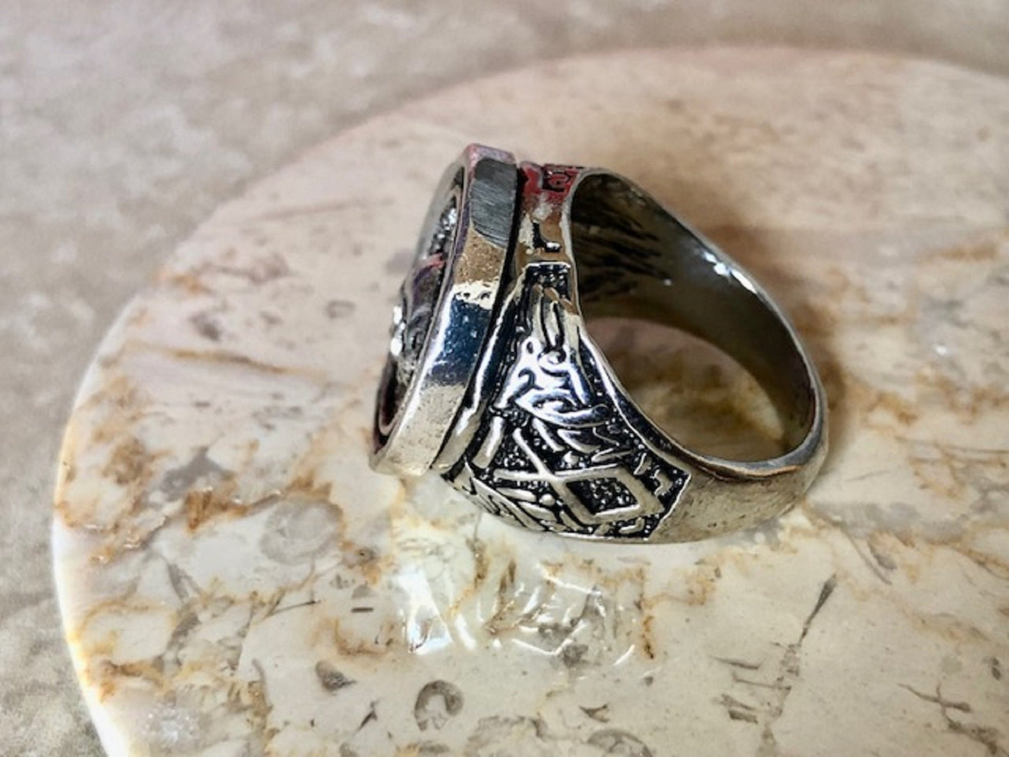 Memento Mori Skull Ring , Remember that you must die, Medieval Charm Ancient Rome Latin Origins, 17th century, Afterlife, Live for Today
