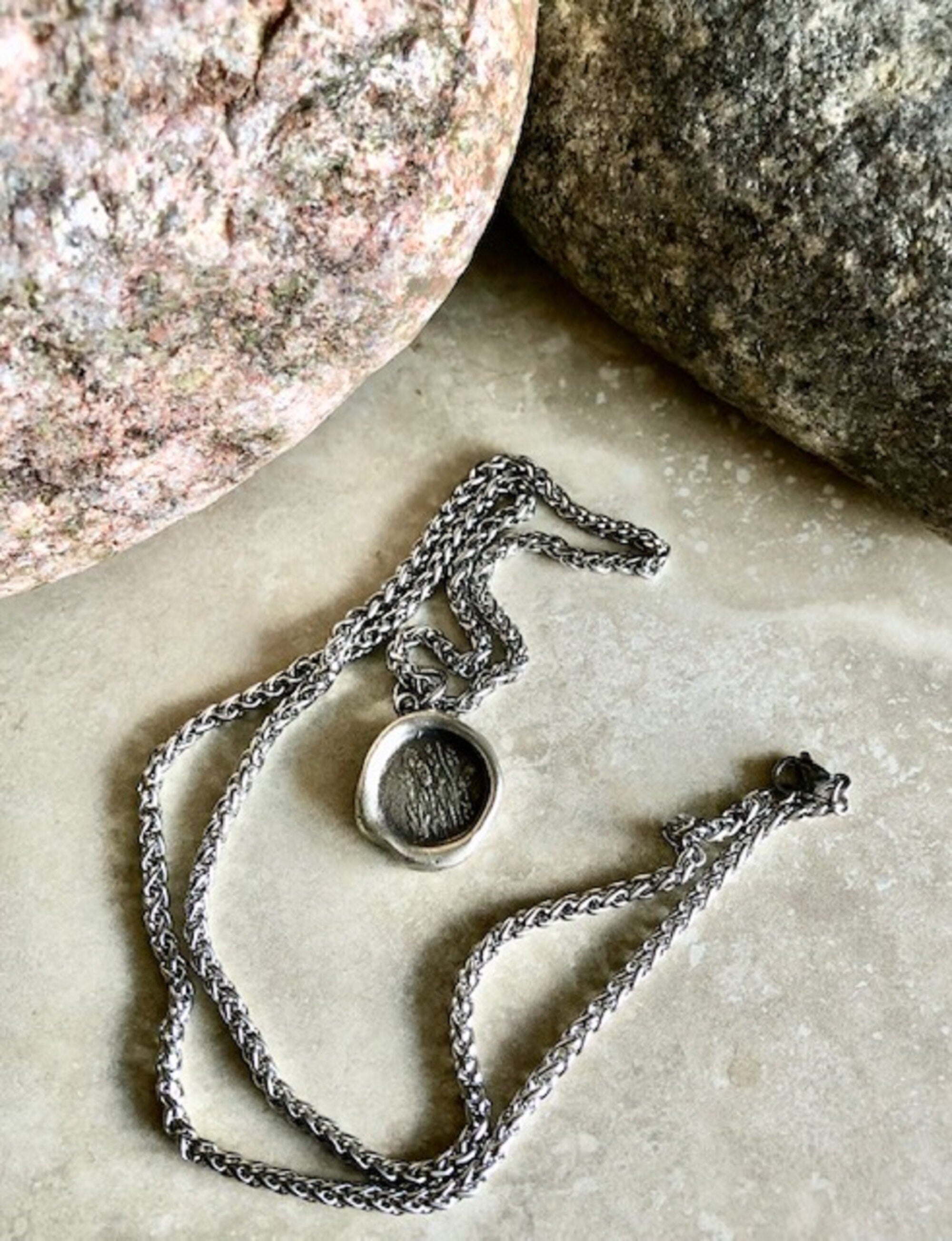 Silver Wild Flowers Pendant Necklace- Joy, Freedom, Run Wild, Free
