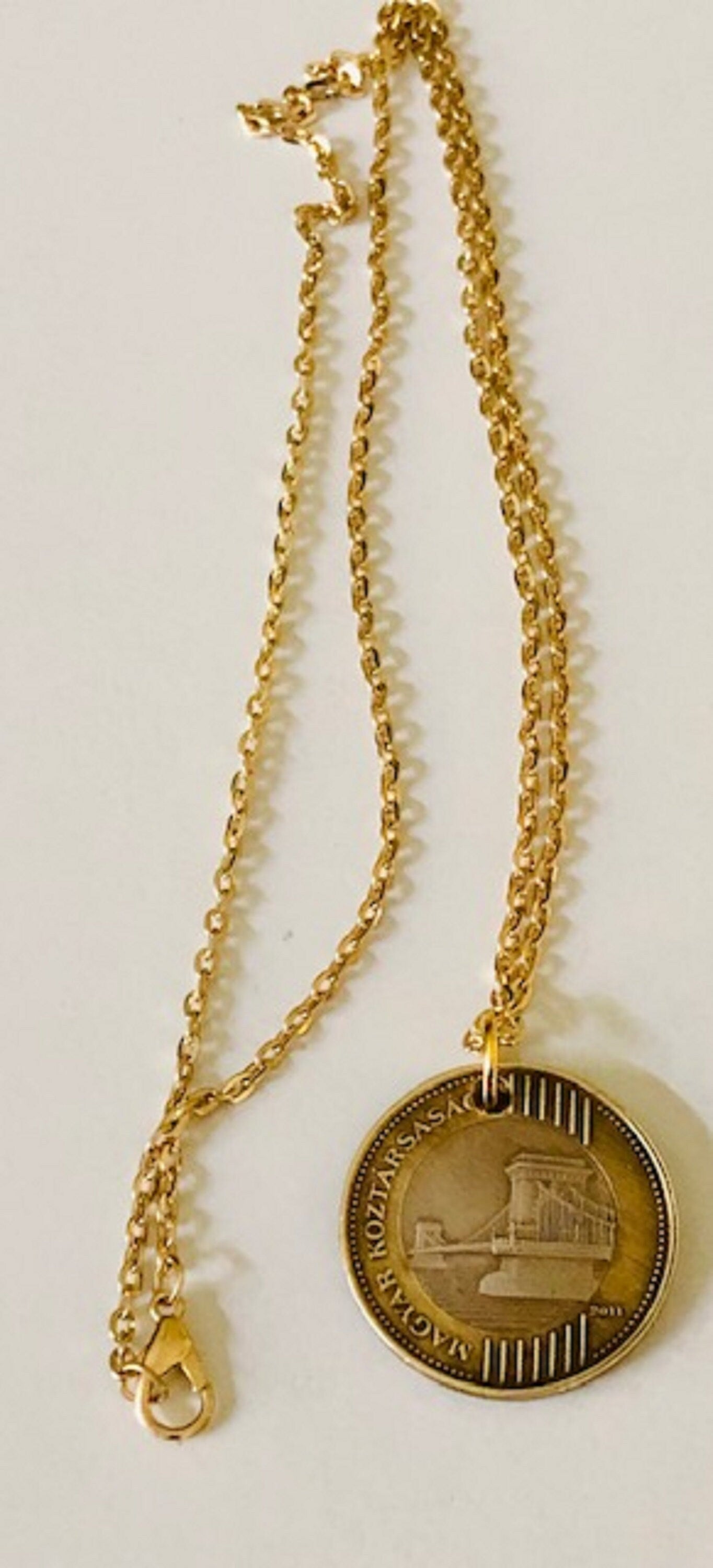Hungary Coin Pendant Hungarian 200 Forint MAGYAR NÉPKÖZTÁRSASÁG Custom Made Vintage and Rare coins - Coin Enthusiast