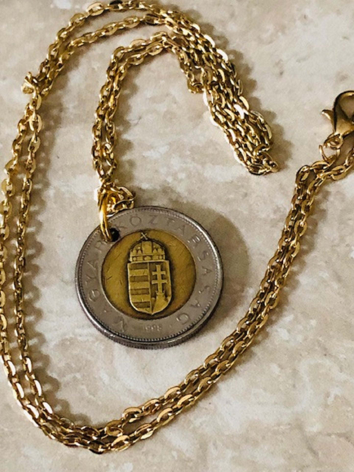 Hungary Coin Pendant Hungarian 100 Forint MAGYAR NÉPKÖZTÁRSASÁG Custom Made Vintage and Rare coins - Coin Enthusiast