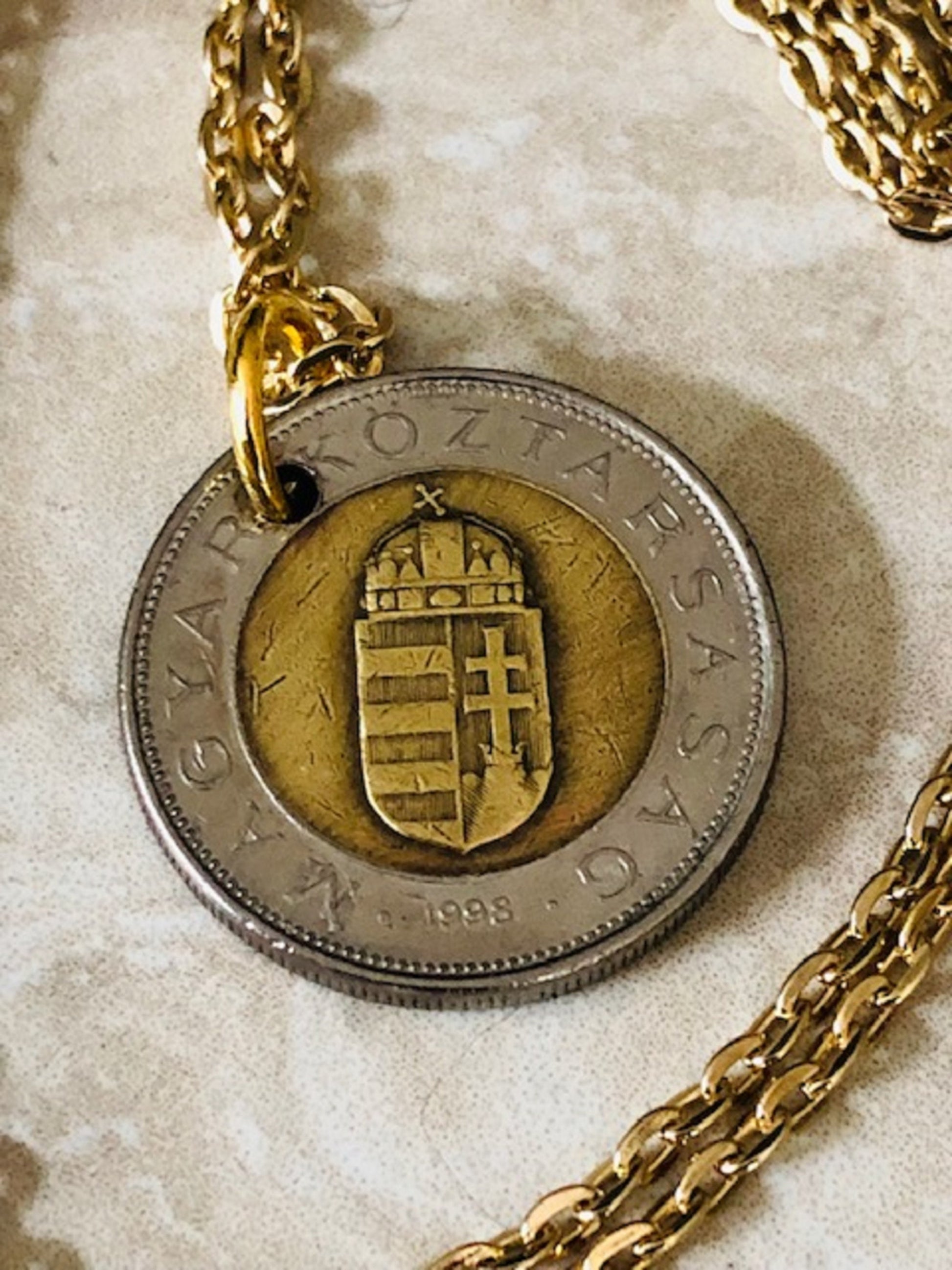 Hungary Coin Pendant Hungarian 100 Forint MAGYAR NÉPKÖZTÁRSASÁG Custom Made Vintage and Rare coins - Coin Enthusiast