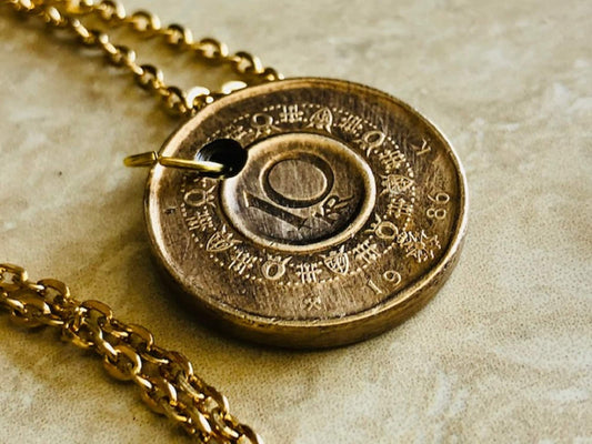 Norway 10 Kroner Coin Necklace Pendant Norwegian Vintage Custom Made Rare coins - Coin Enthusiast - Handmade Jewelry - Fashion Accessory