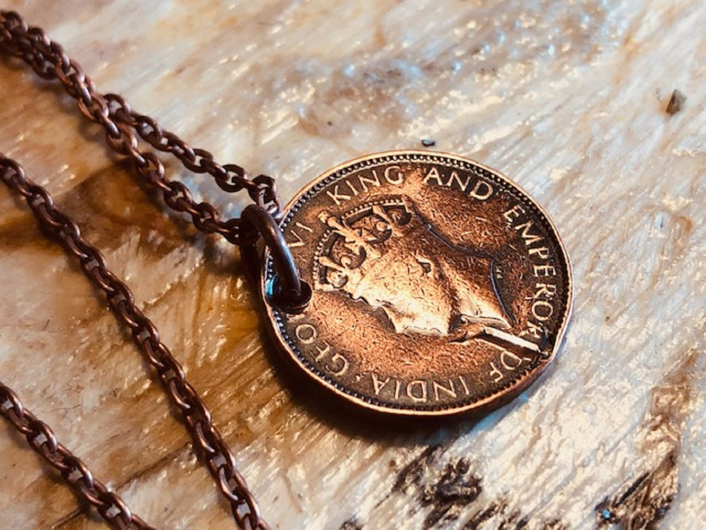 Ceylon Coin Necklace 1 Cent Pendant Jewelry Personal Vintage Handmade Jewelry Gift Friend Charm For Him Her World Coin Collector