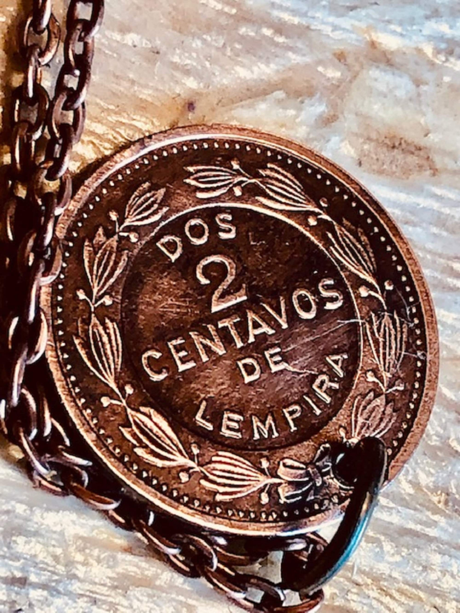 British Honduras 2 Centavos Coin Pendant Necklace Lempira Jewelry Custom Made Vintage and Rare coins - Coin Enthusiast