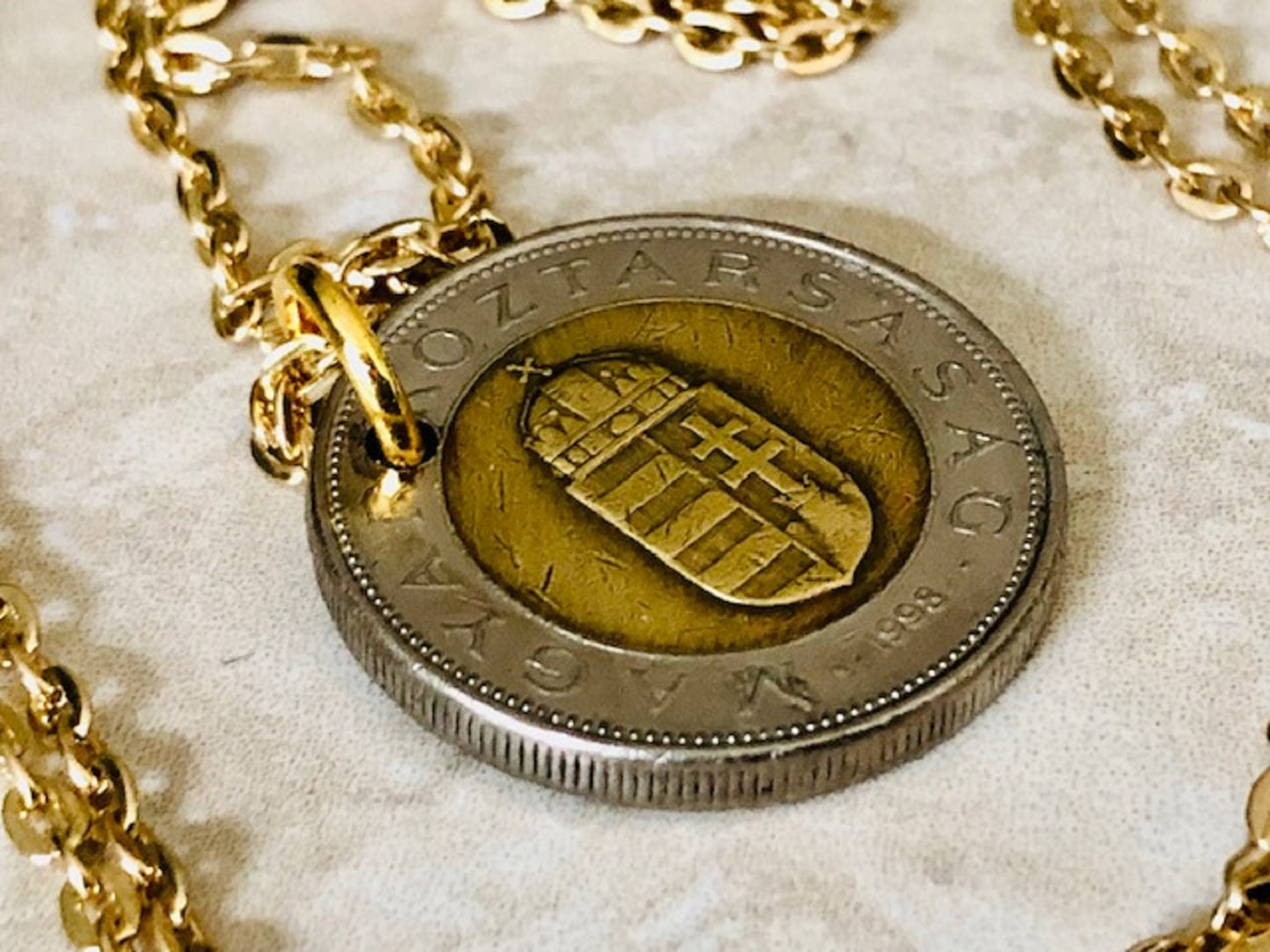 Hungary Coin Pendant Hungarian 100 Forint MAGYAR NÉPKÖZTÁRSASÁG Custom Made Vintage and Rare coins - Coin Enthusiast