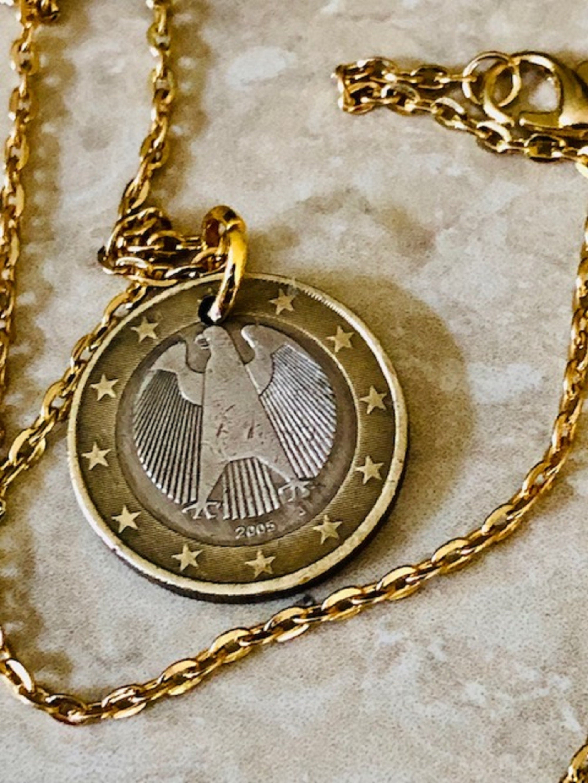 Euro coin necklace outlet