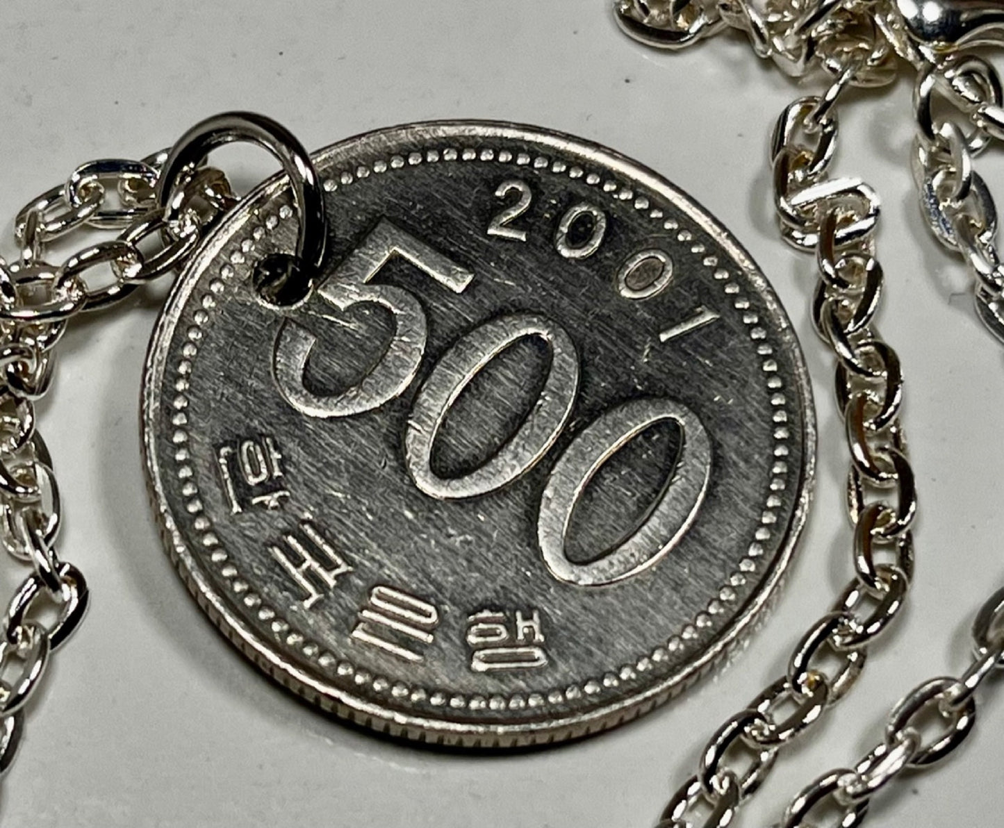 South Korea Coin Pendant Korean 500 Won Necklace Vintage Custom Made Vintage & Rare Coins Coin Enthusiast - Choose Your Year
