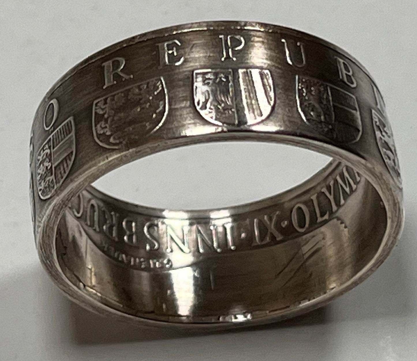 Austria Silver Ring Republic 50 Schilling Austrian Coin Ring Personal Jewelry Ring Gift Friend Ring Gift For Him Her World Coin Collector