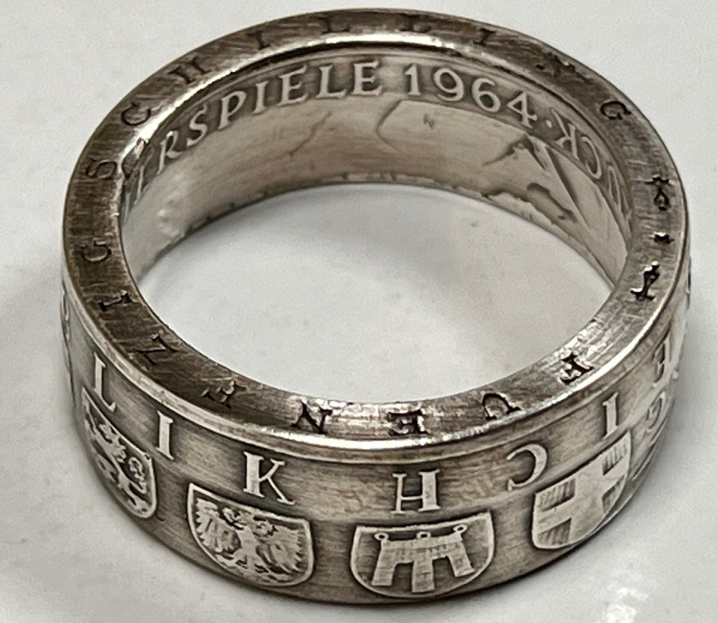Austria Silver Ring Republic 50 Schilling Austrian Coin Ring Personal Jewelry Ring Gift Friend Ring Gift For Him Her World Coin Collector