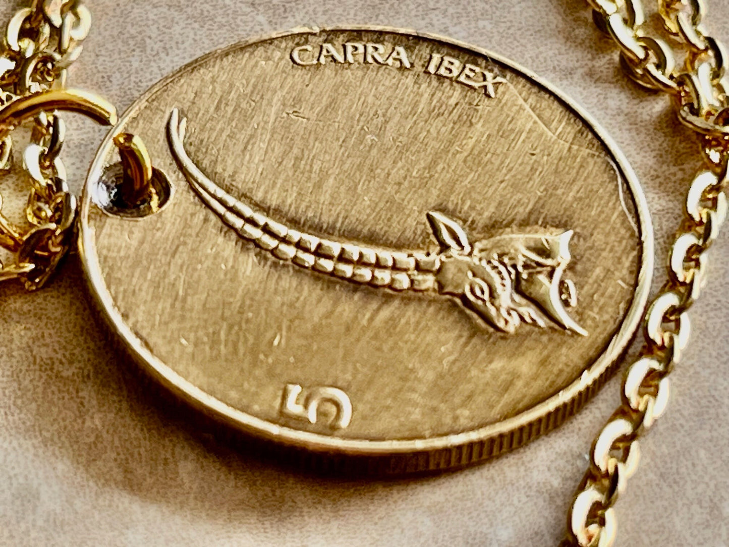 Slovenia Coin Pendant Slovenian 5 Tolar Personal Necklace Vintage Old Handmade Jewelry Gift Friend Charm For Him Her World Coin Collector