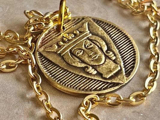 Sweden Coin Necklace Swedish 1 Krona - Stockholms Stadshus Token Pendant Vintage Custom Made Coin Enthusiast Fashion Accessory Handmade