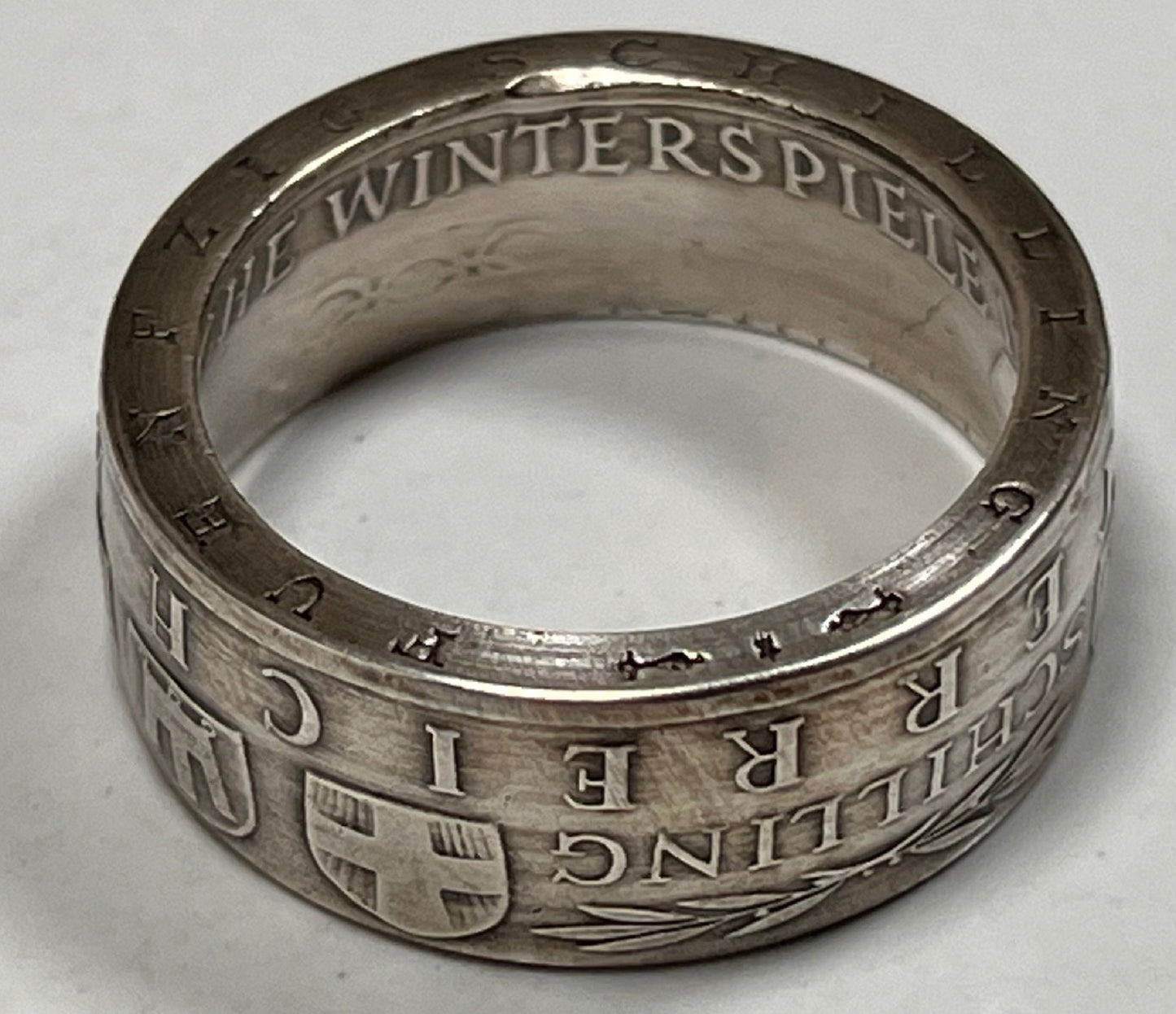 Austria Silver Ring Republic 50 Schilling Austrian Coin Ring Personal Jewelry Ring Gift Friend Ring Gift For Him Her World Coin Collector