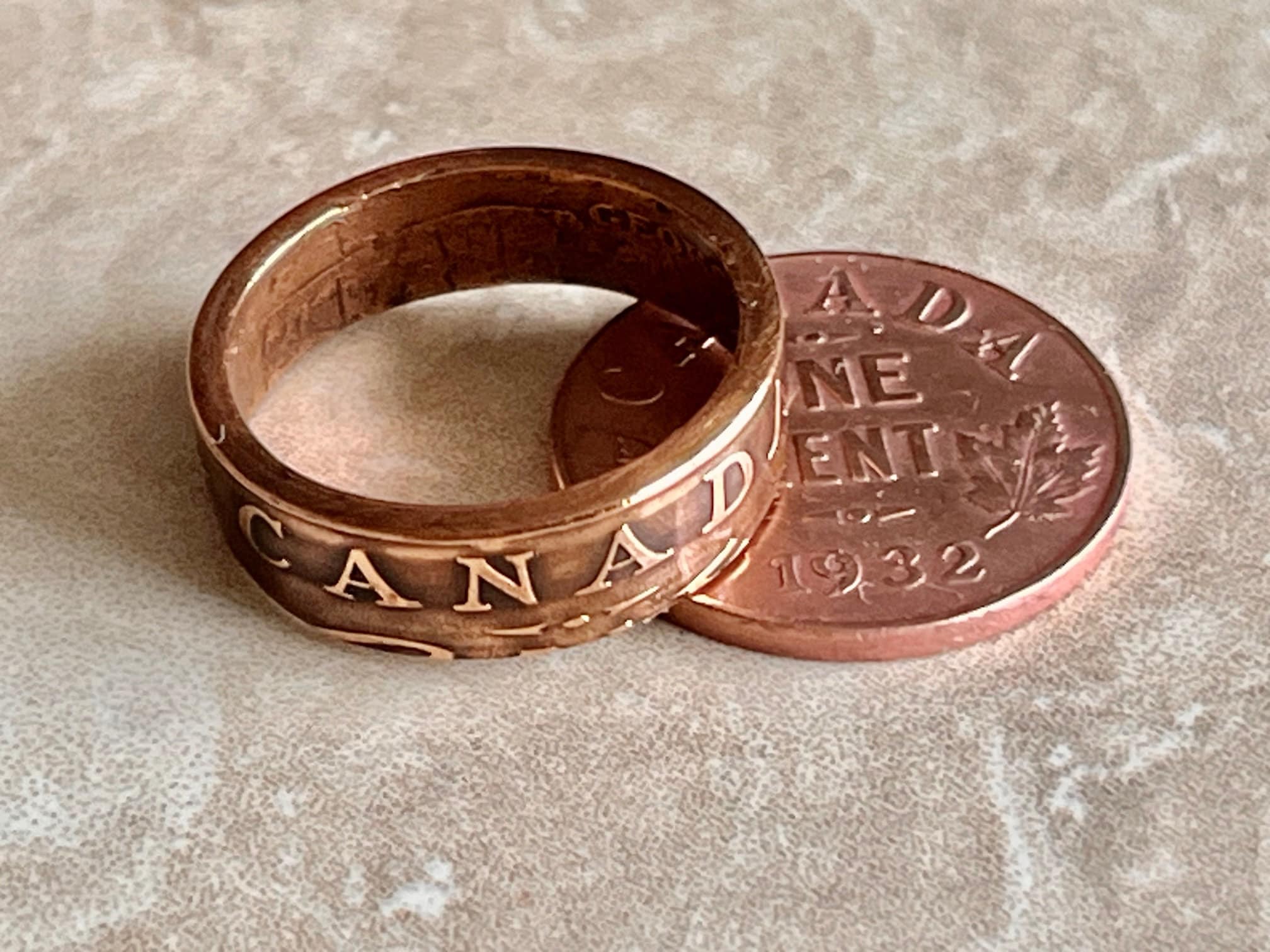 Ring made from pennies clearance