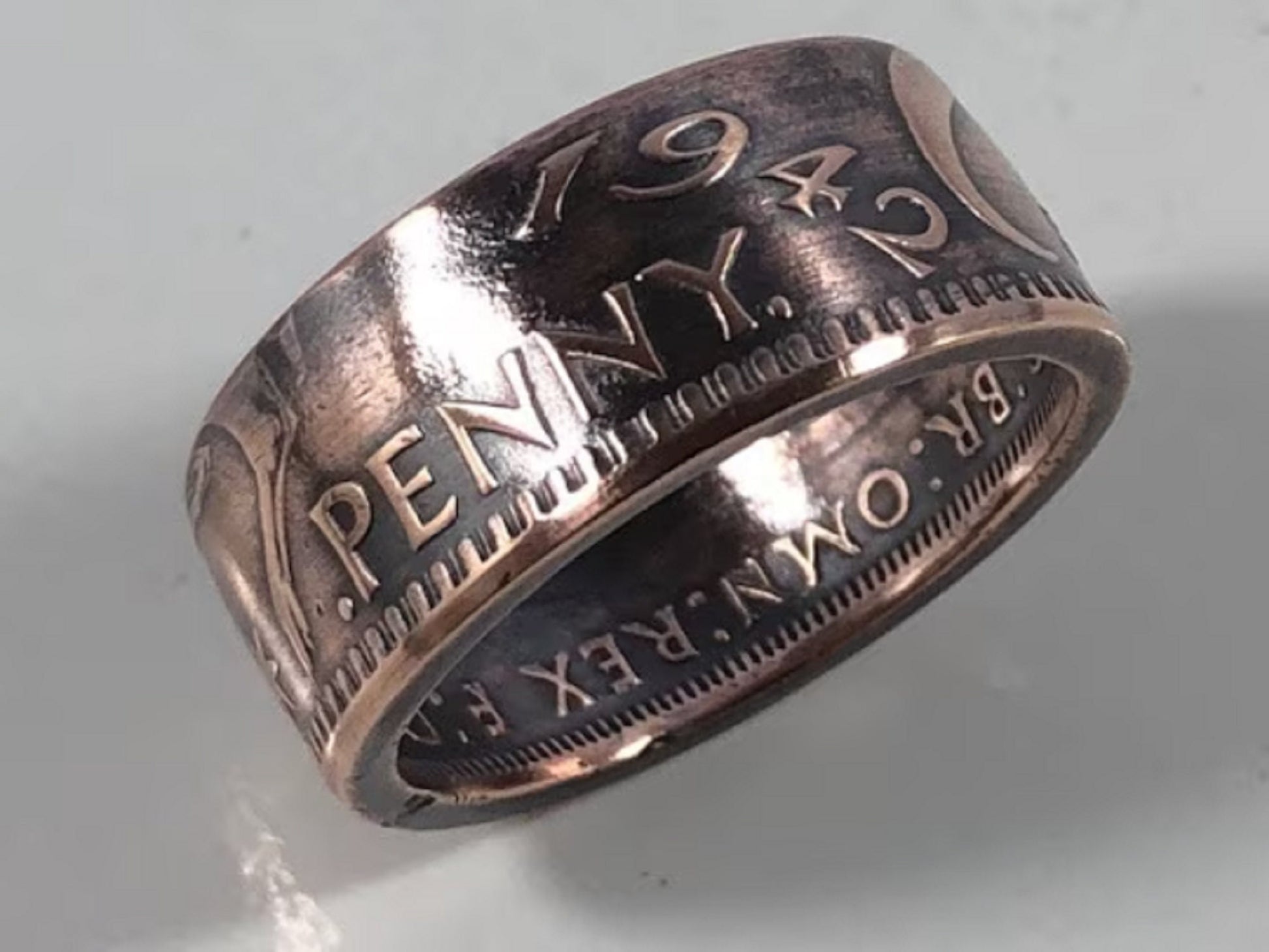 Australia Ring Large Penny Australian Coin Ring Handmade Custom Ring For Gift For Friend Coin Ring Gift For Him, Coin Collector World Coins