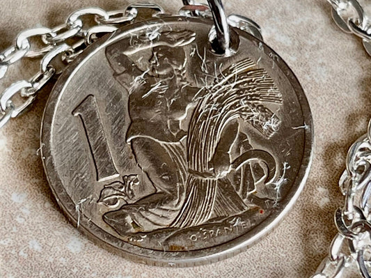 Poland Pendant Coin 10 Groszy Polish Coin Necklace Jewelry Custom Charm Gift For Friend Coin Charm Gift For Him, Her World Coins Collector