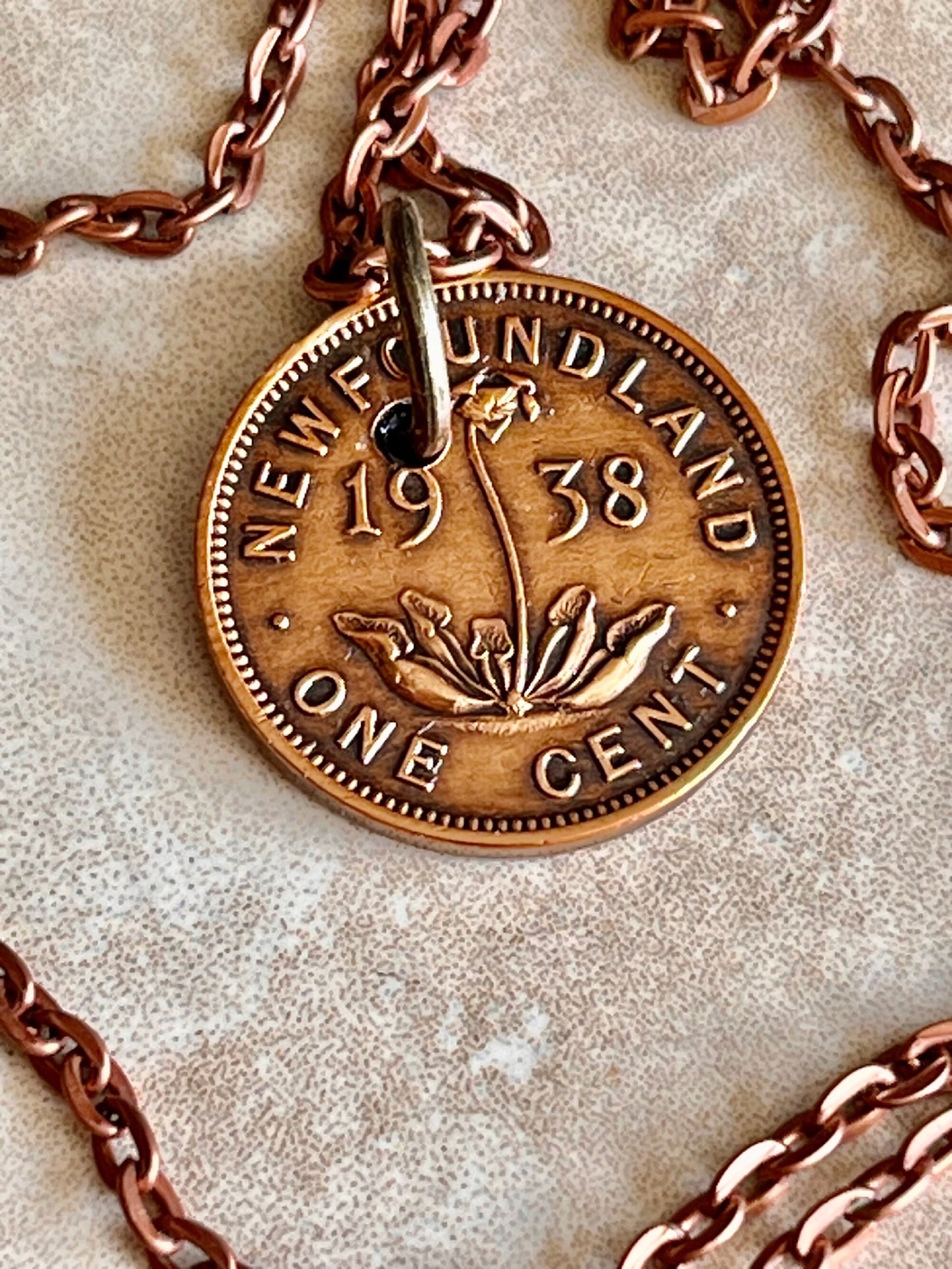 Canadian Penny Coin Pendant Newfoundland Necklace Handmade Jewelry Gift For Friend Coin Charm Gift For Him, Her, World Coins Collector