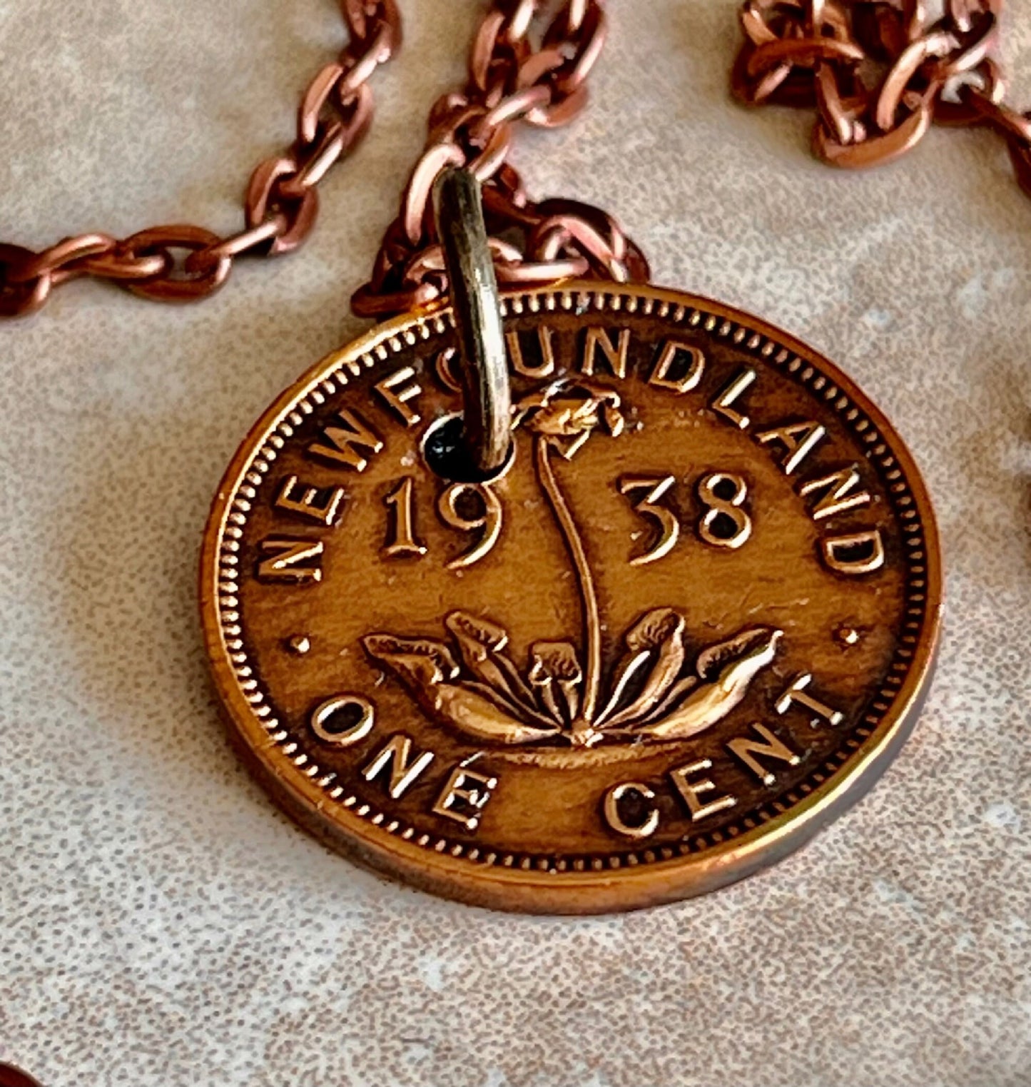 Canadian Penny Coin Pendant Newfoundland Necklace Handmade Jewelry Gift For Friend Coin Charm Gift For Him, Her, World Coins Collector