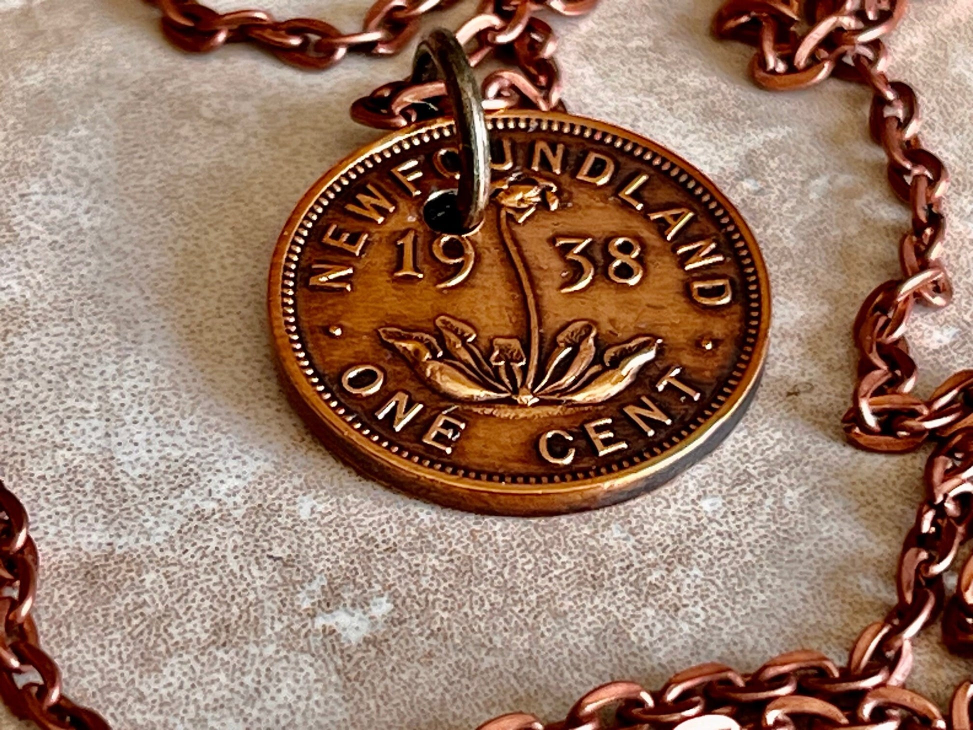 Canadian Penny Coin Pendant Newfoundland Necklace Handmade Jewelry Gift For Friend Coin Charm Gift For Him, Her, World Coins Collector