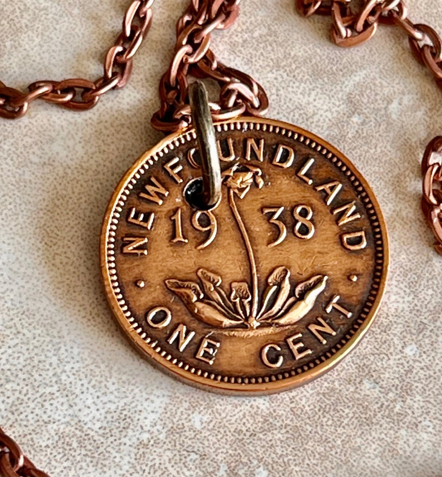 Canadian Penny Coin Pendant Newfoundland Necklace Handmade Jewelry Gift For Friend Coin Charm Gift For Him, Her, World Coins Collector