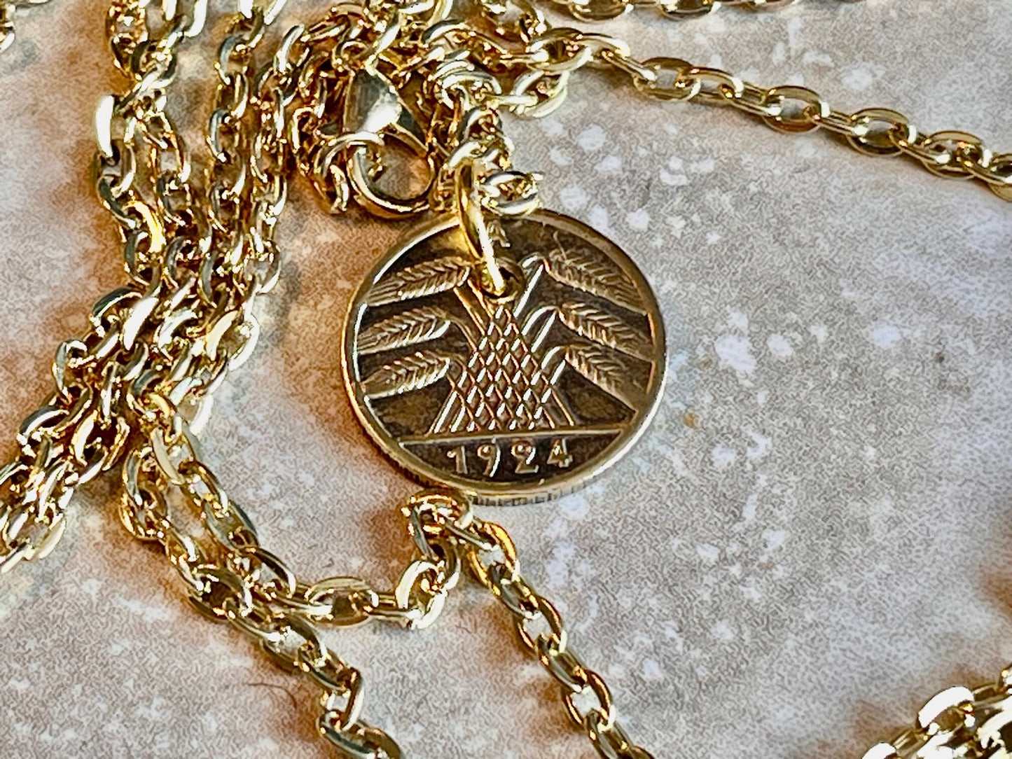 Germany Pfenning Reichspfenning German Coin Necklace Custom Made Charm Gift For Friend Coin Charm Gift For Him Coin Collector World Coins