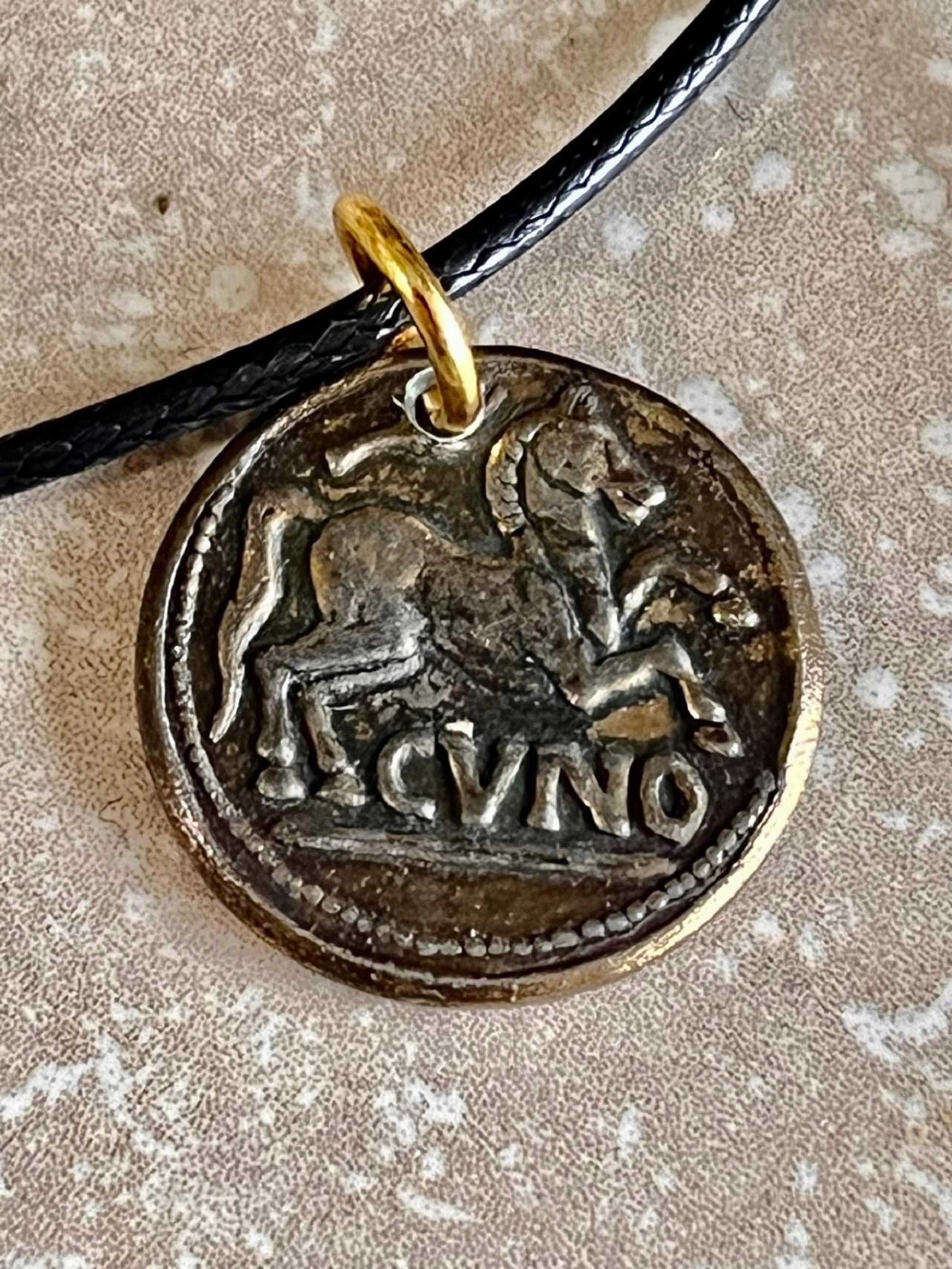 Ancient Coin Pendant British Gold Stater Of Cunobelin c 10-40 AD Necklace Jewelry Gift For Friend Charm For Him Her World Coins Collector