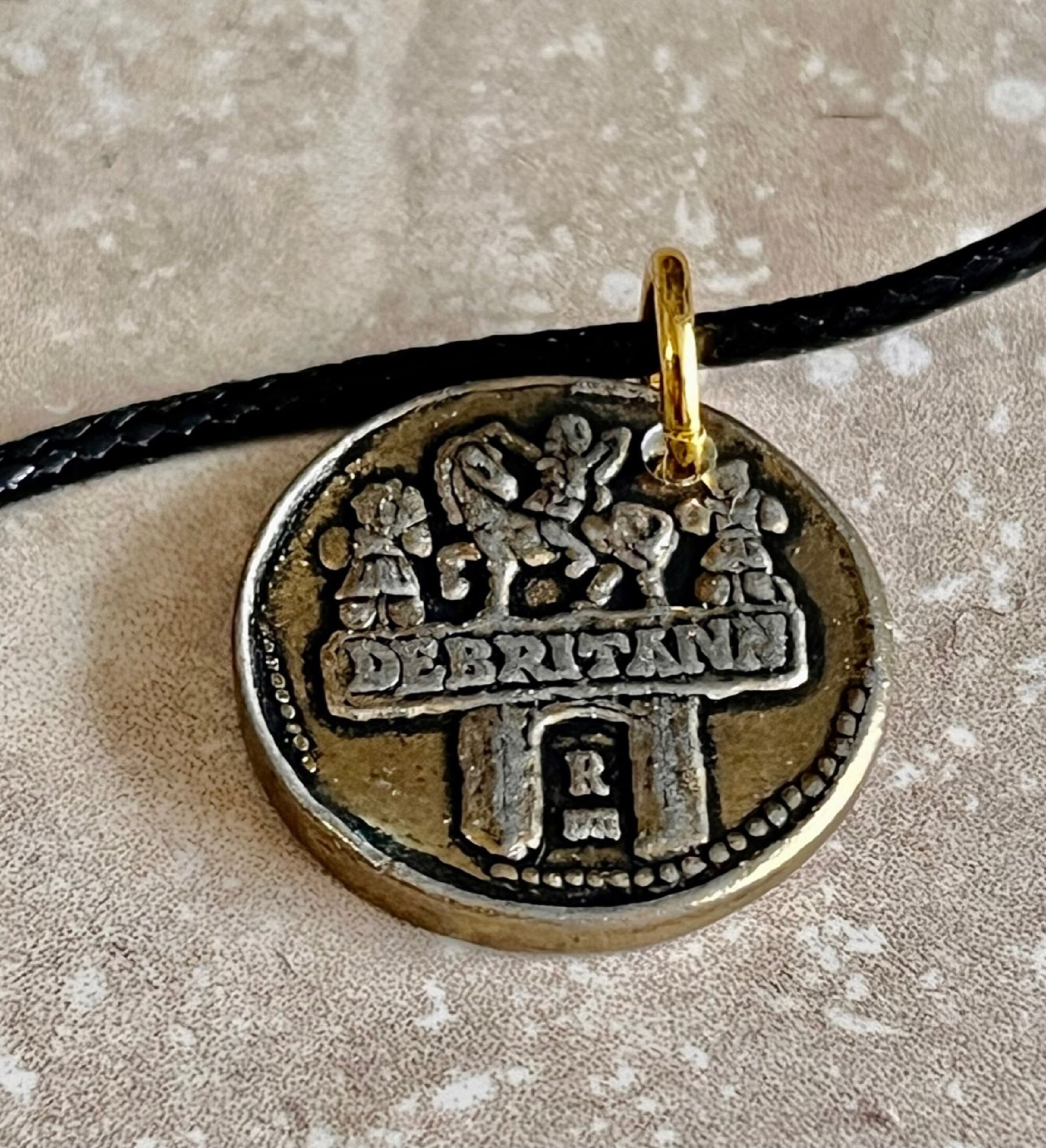 Ancient Coin Pendant Gold Aureus of Claudius 43 AD Julius Caesar Necklace Jewelry Gift For Friend Charm For Him Her World Coins Collector