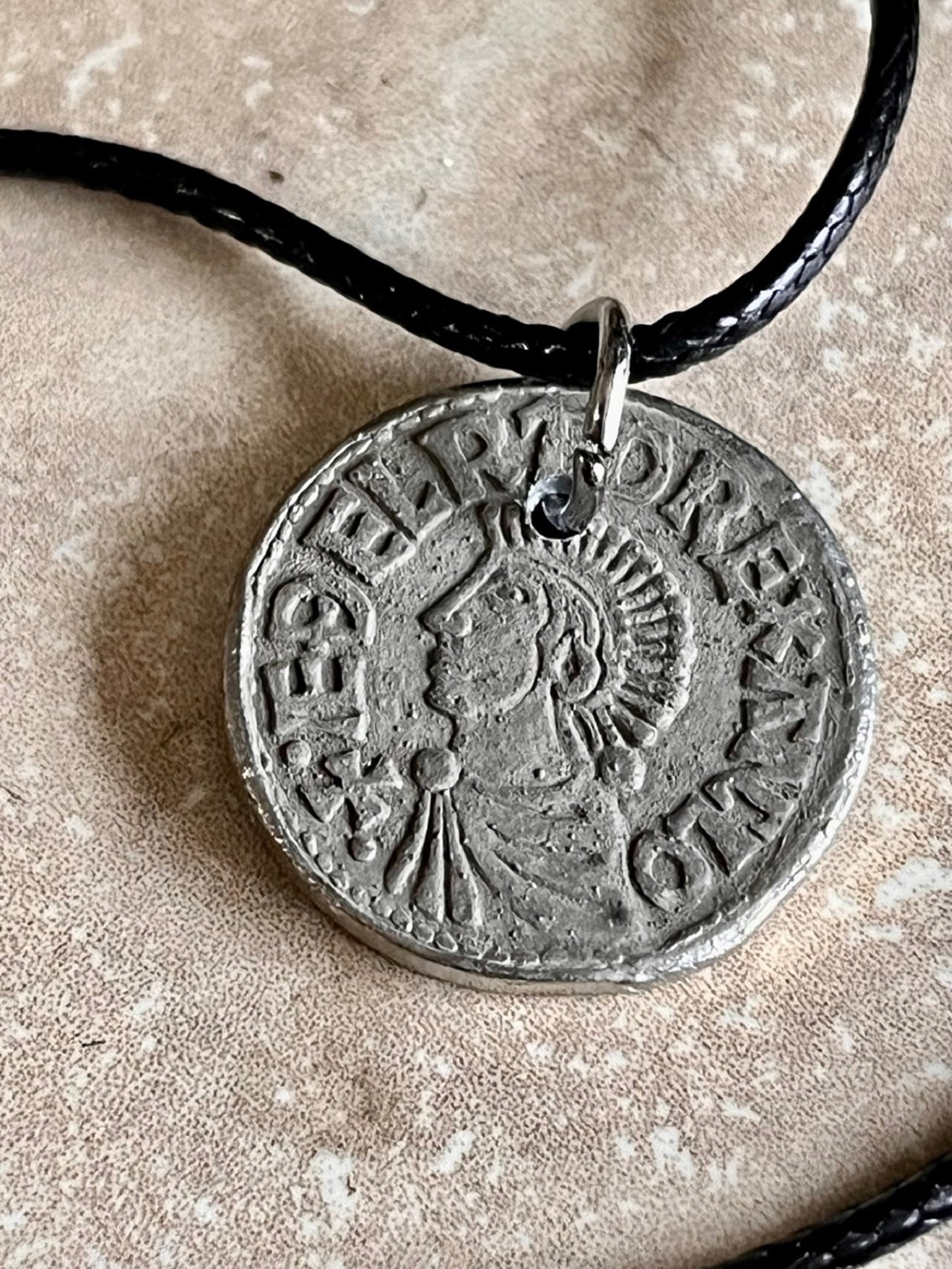 Ancient Coin Pendant Danish Pirates Aethelred the Unready 979-1016 Roman Necklace Jewelry Gift Friend Charm Him Her World Coins Collector