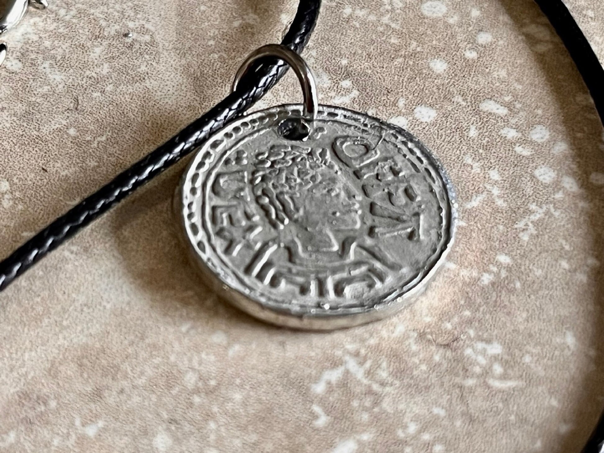 Ancient Coin Pendant Early English Silver Penny (from 765 AD) Roman Necklace Jewelry Gift For Friend Charm For Him Her World Coins Collector