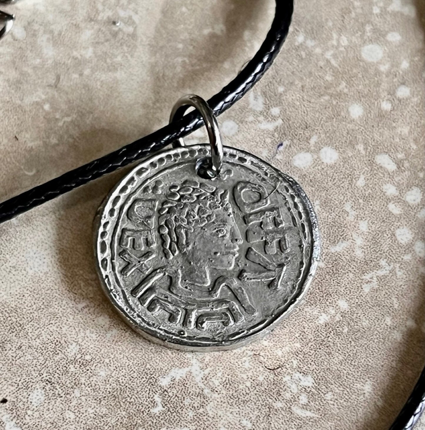 Ancient Coin Pendant Early English Silver Penny (from 765 AD) Roman Necklace Jewelry Gift For Friend Charm For Him Her World Coins Collector