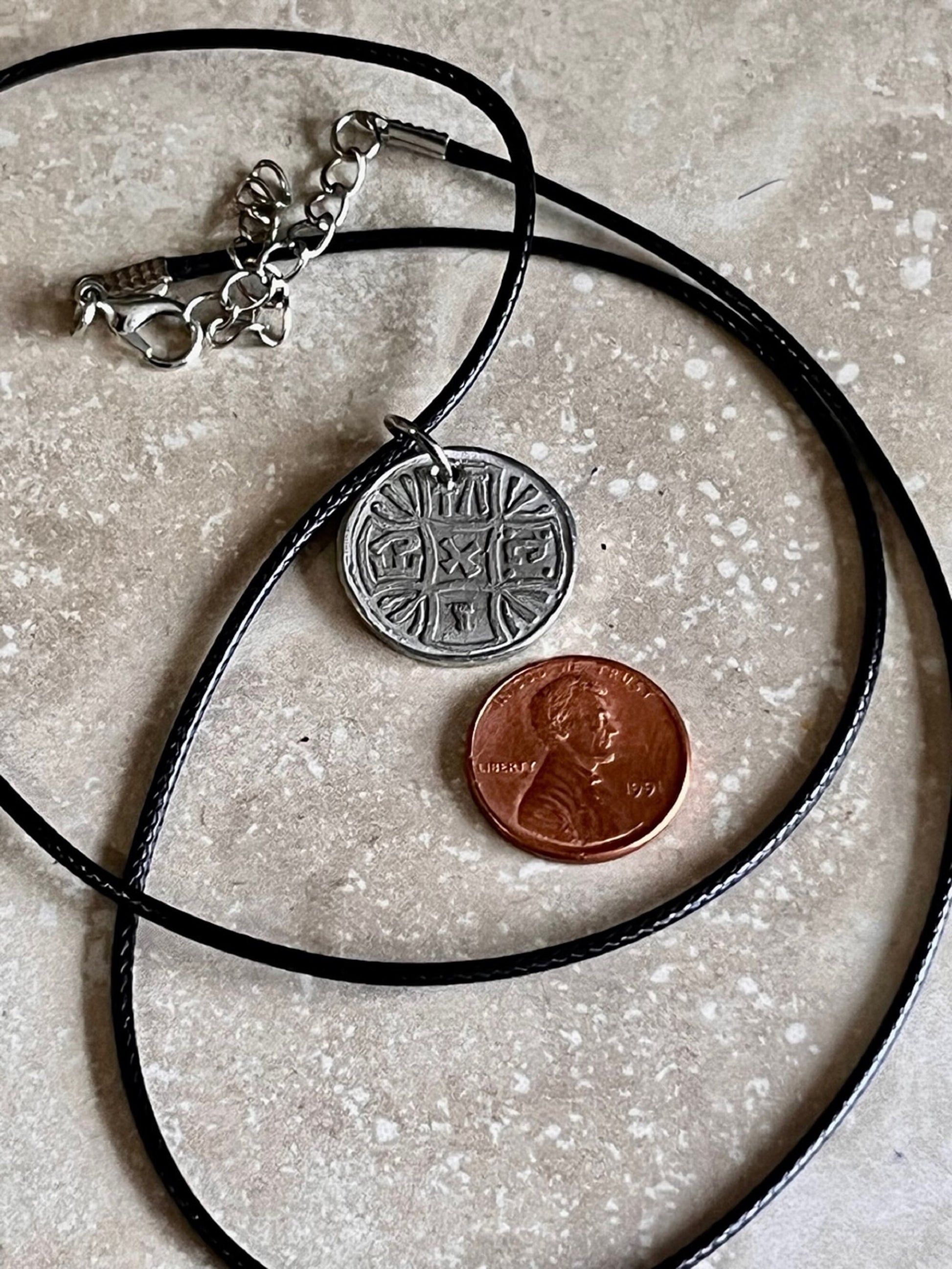 Ancient Coin Pendant Early English Silver Penny (from 765 AD) Roman Necklace Jewelry Gift For Friend Charm For Him Her World Coins Collector