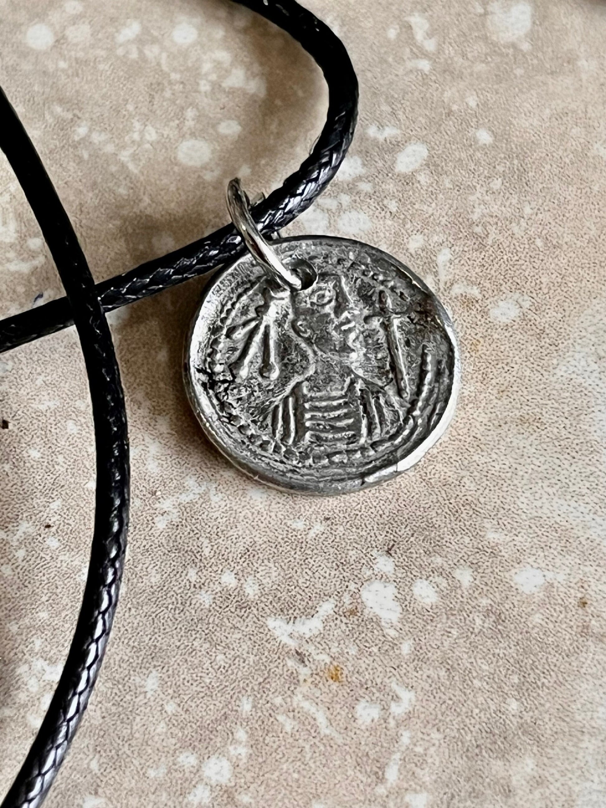 Ancient Coin Pendant Anglo Saxon Sceat 575-775 AD Dark Ages Roman Necklace Jewelry Gift For Friend Charm For Him Her World Coins Collector