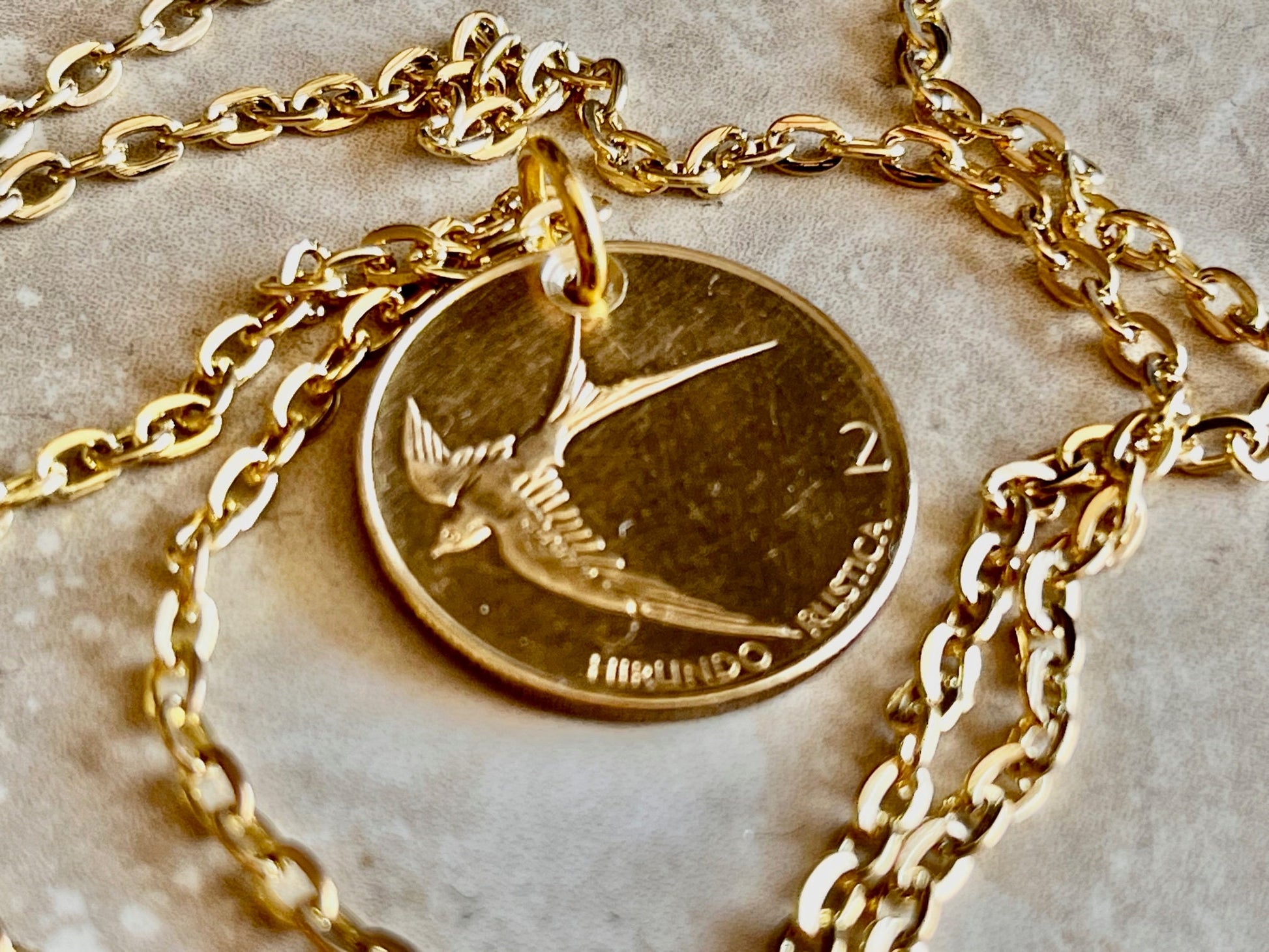 Slovenia Coin Pendant Slovenian 2 Tolar Personal Vintage Necklace Old Handmade Jewelry Gift Friend Charm For Him Her World Coin Collector