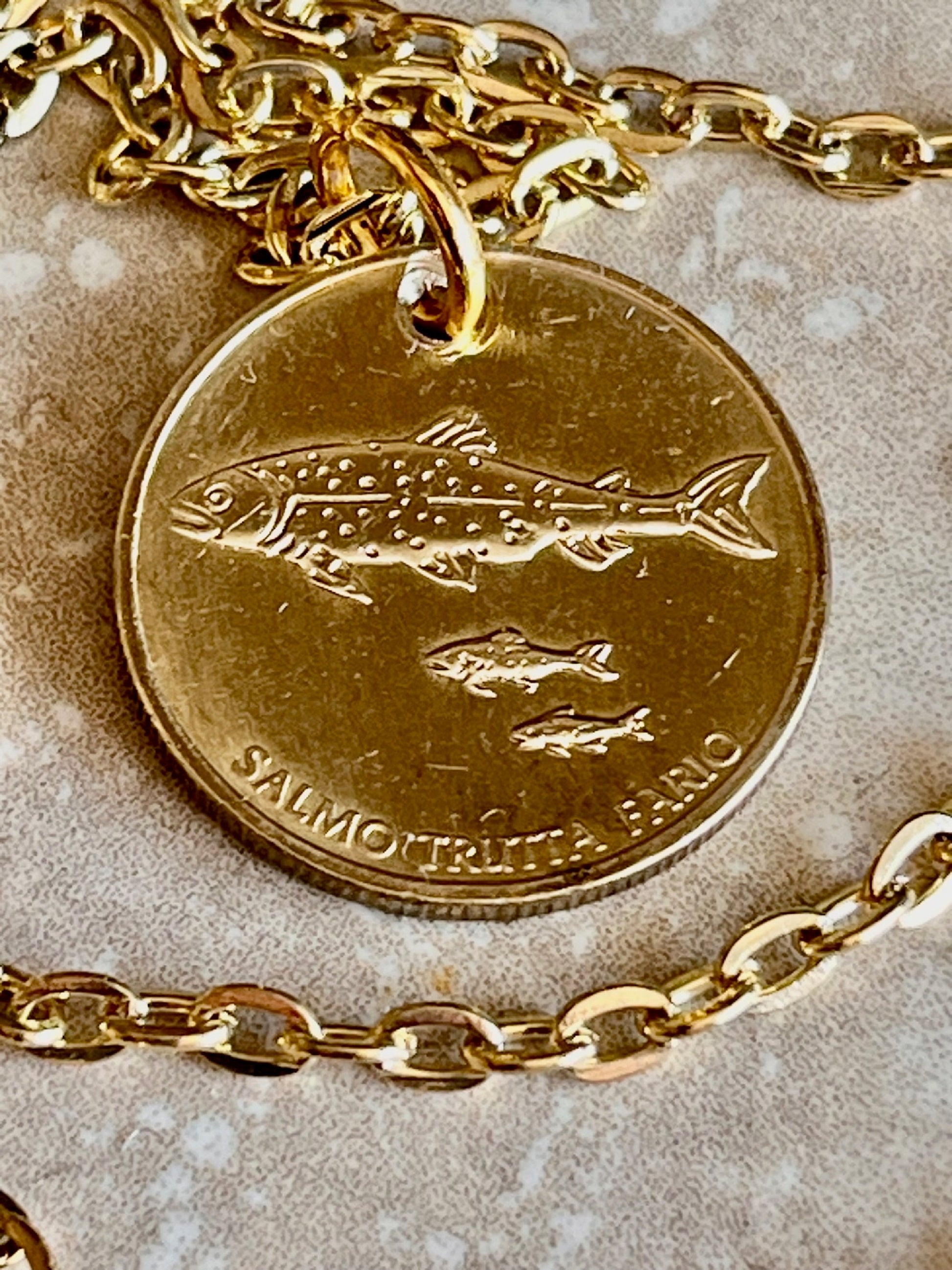 Slovakia Slovenska Republika Tolar 1996 Personal Necklace Old Vintage Handmade Jewelry Gift Friend Charm For Him Her World Coin Collector
