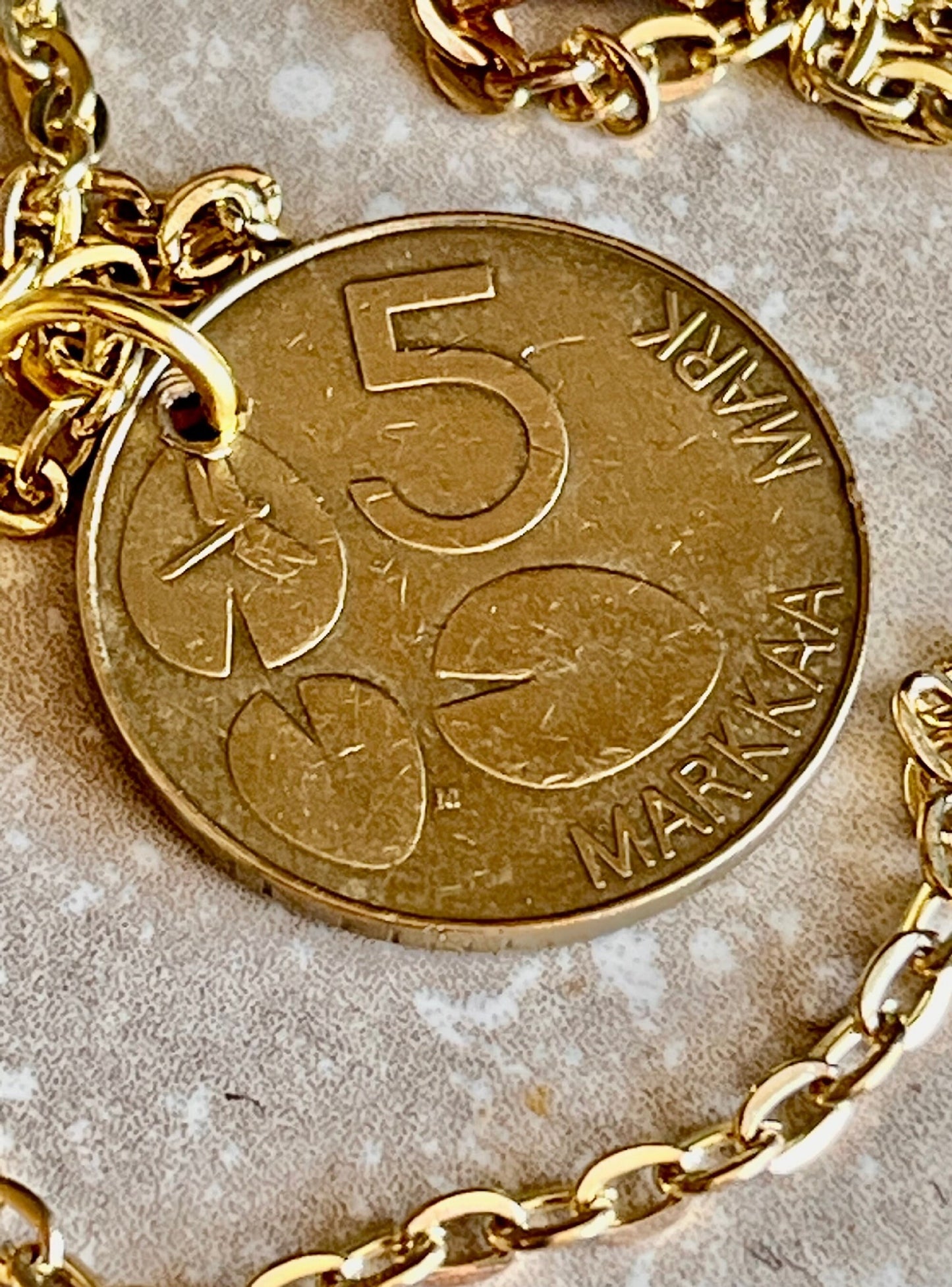 Finland Coin Pendant 5 Finnish Suomi Jewelry Personal Necklace Vintage Handmade Jewelry Gift Friend Charm For Him Her World Coin Collector